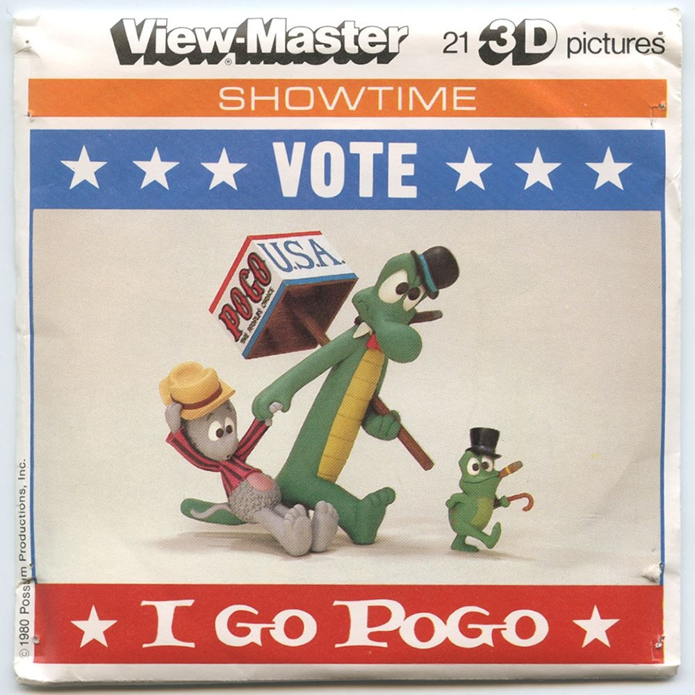 Viewmaster reels of Pogo Possum 'I Go Pogo'