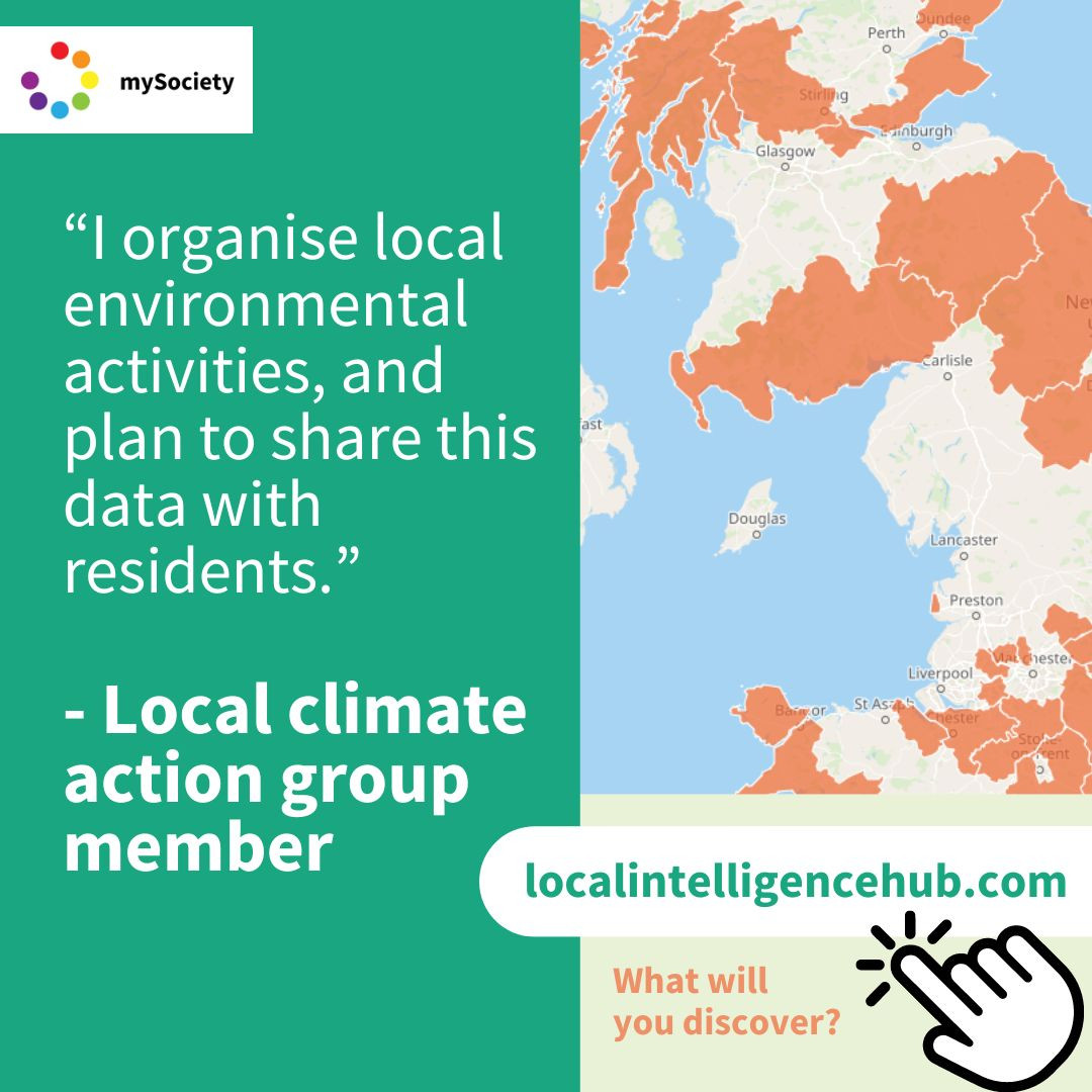 “I organise local environmental activities and plan to share data with local residents” – Local climate action group member