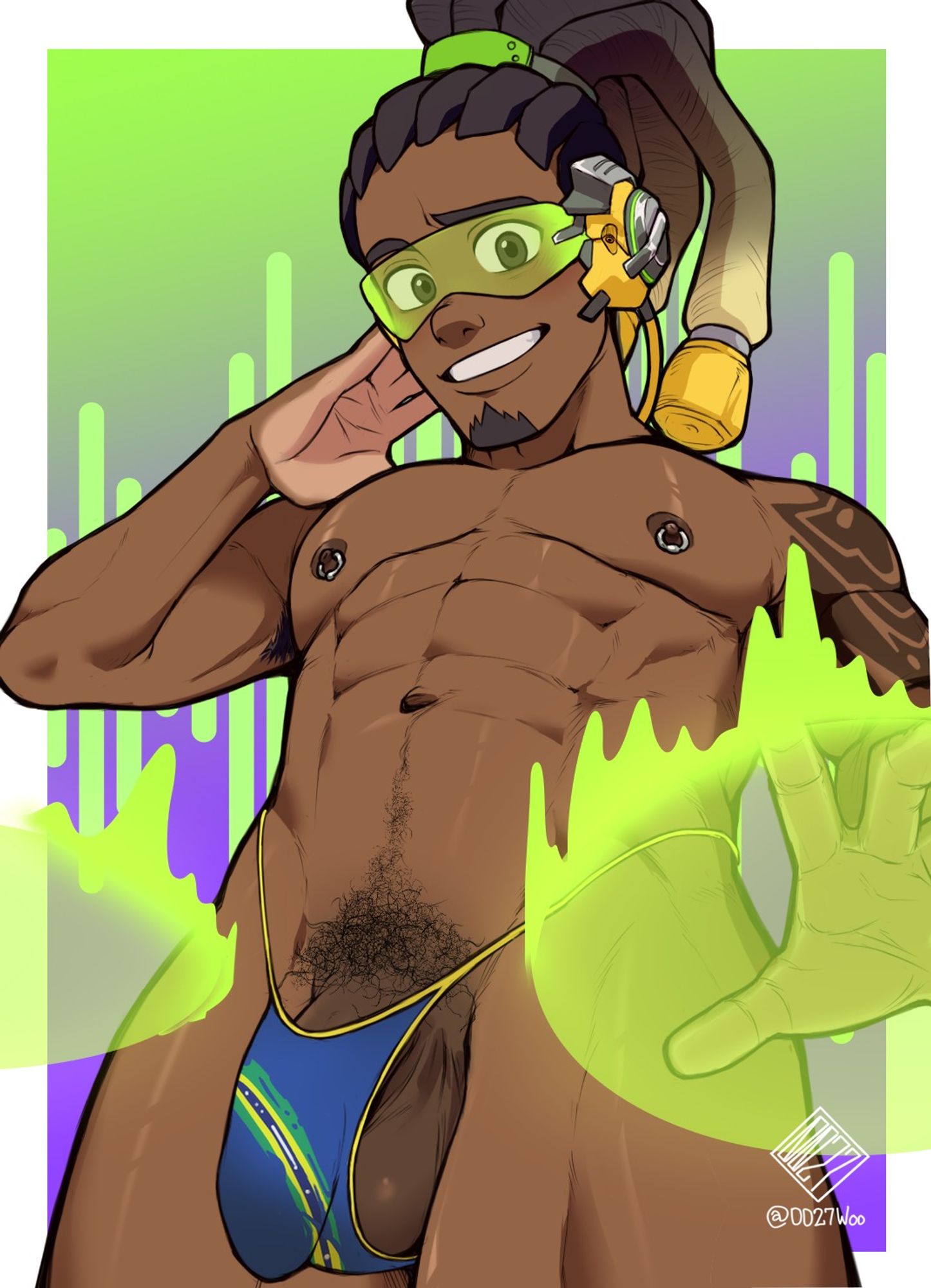 lucio topless in a brazil-flag thong
#syaoart