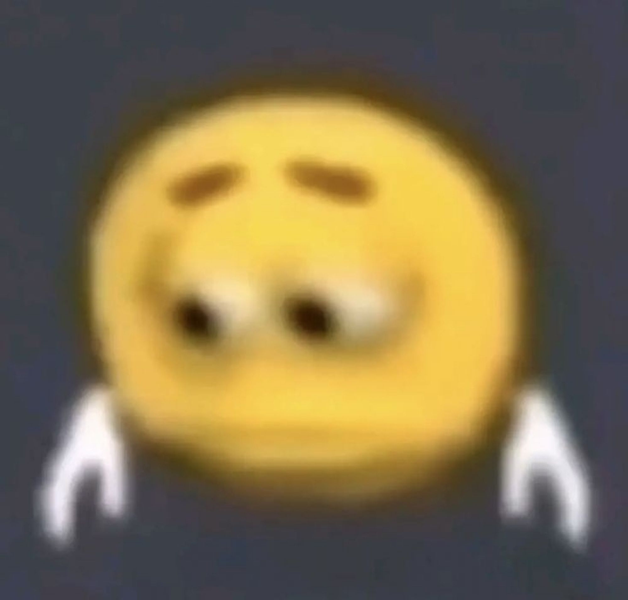 Emoji com cara desanimada, desgraçada