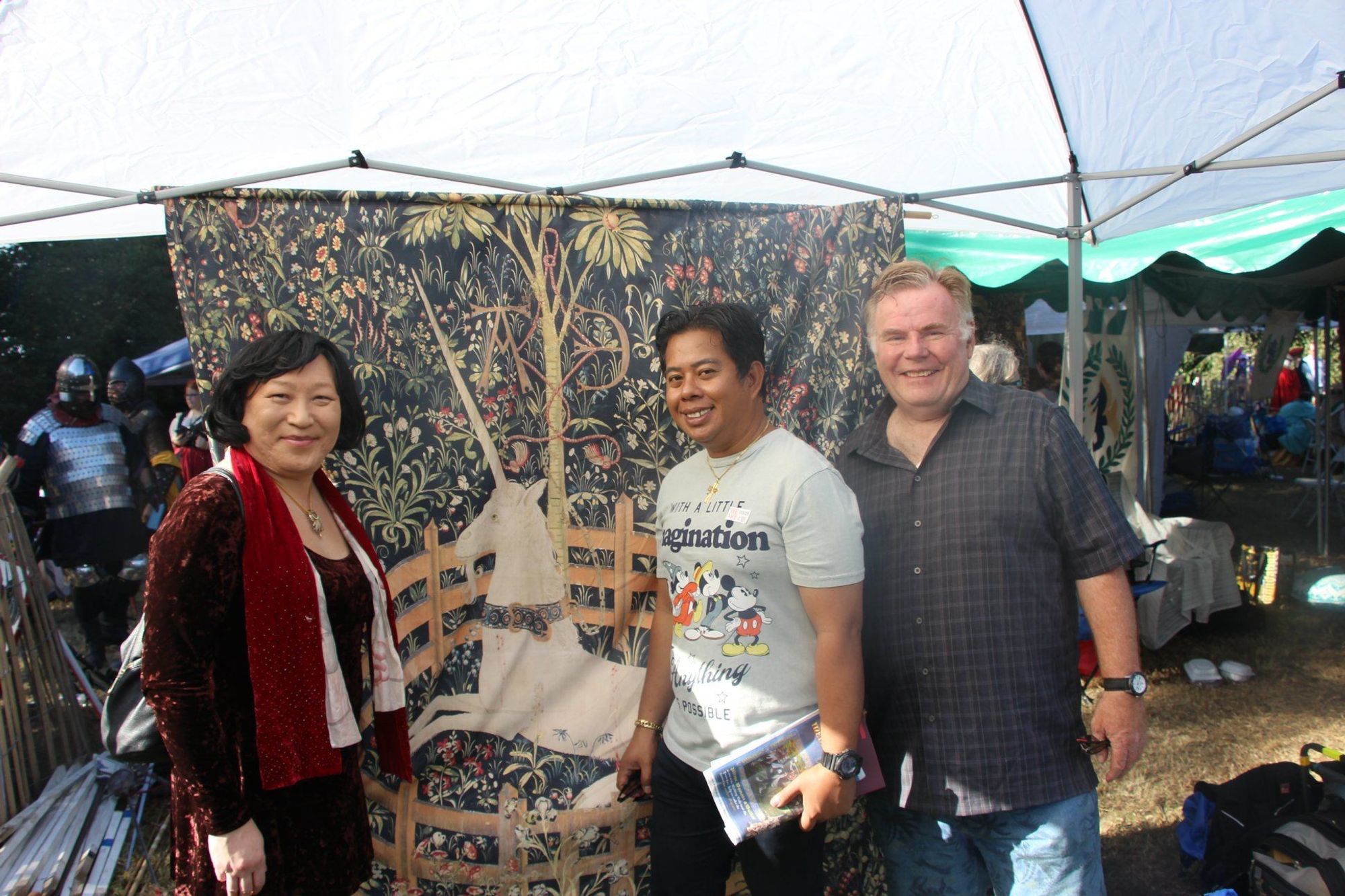 Michael, Charlie & me at the medieval fair in Fort Tryon Park in Manhattan five years ago today (9.29.19)