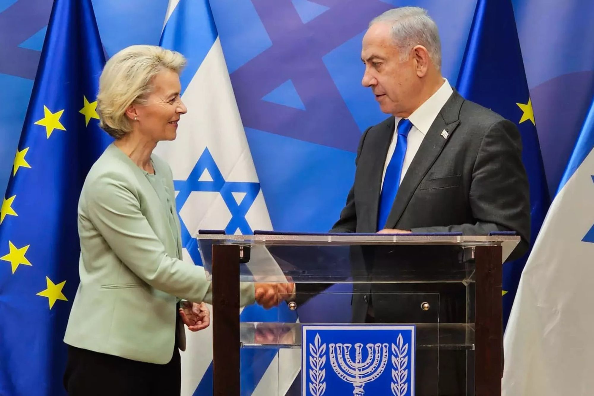 Ursula von der Leyen & Benjamin Netanyahu