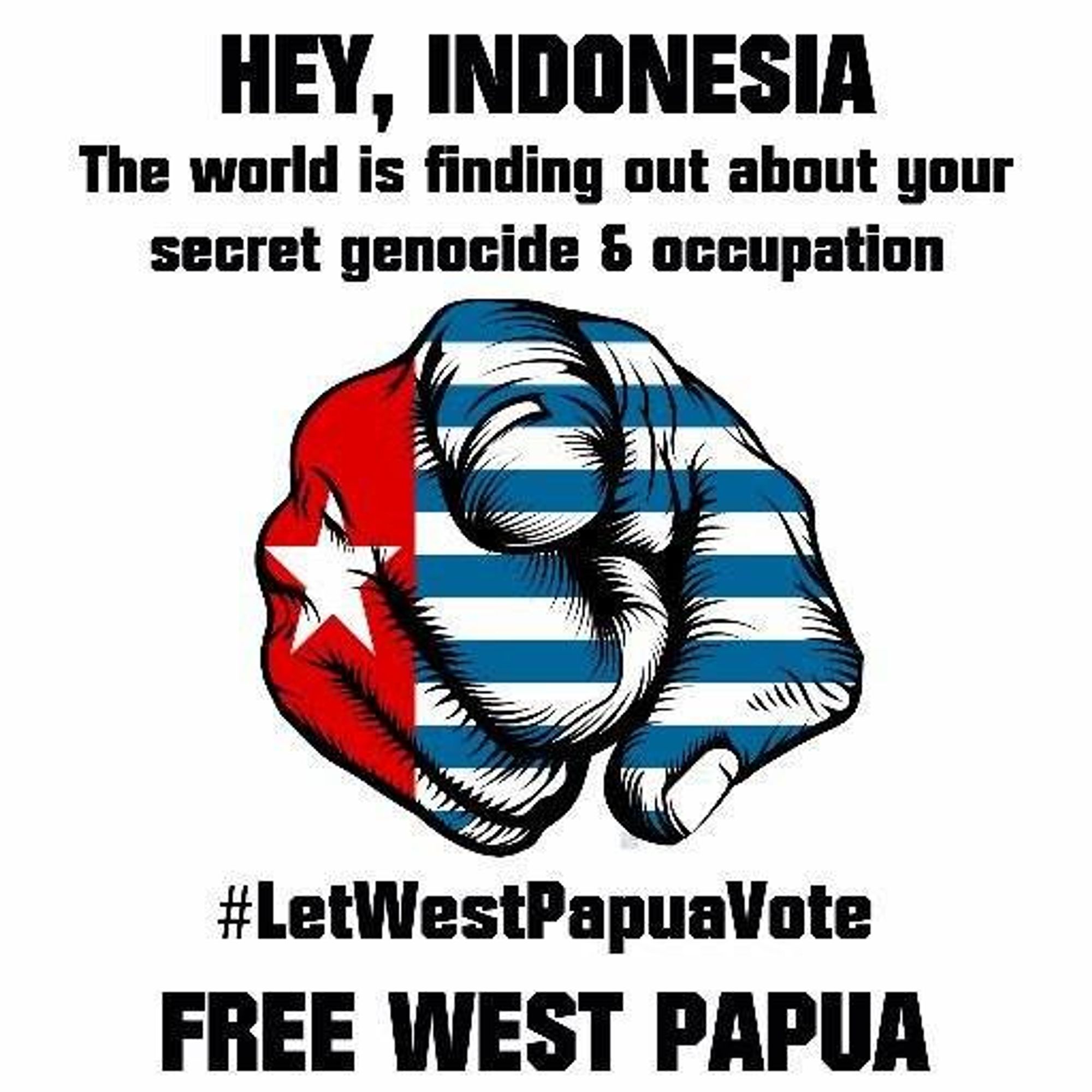 #FreeWestPapua (@FreeWestPapua) four years ago: "FACT: #WonderfulIndonesia has killed over 500,000 innocent civilians during their occupation of #WestPapua."