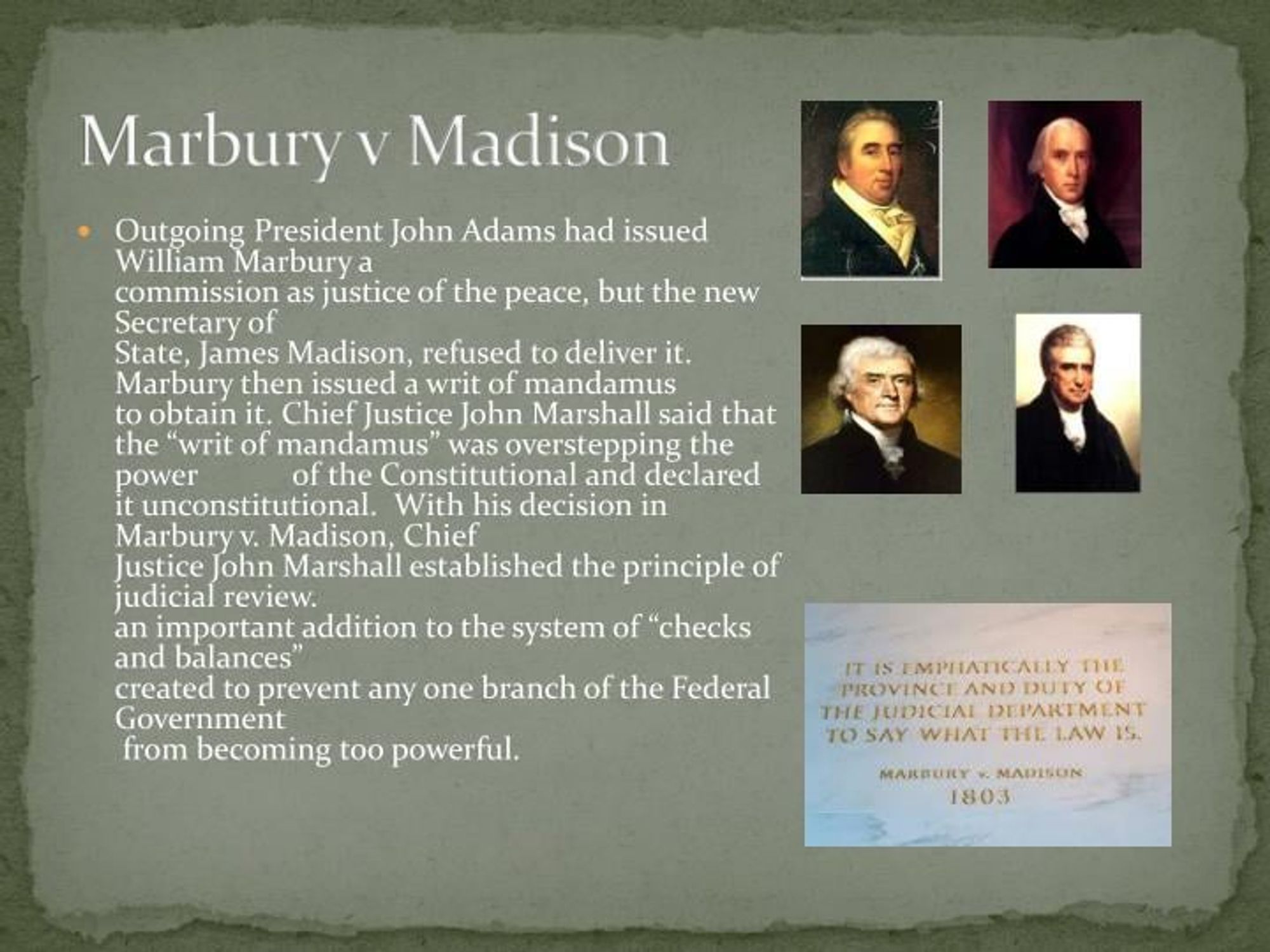 Marbury vs. Madison