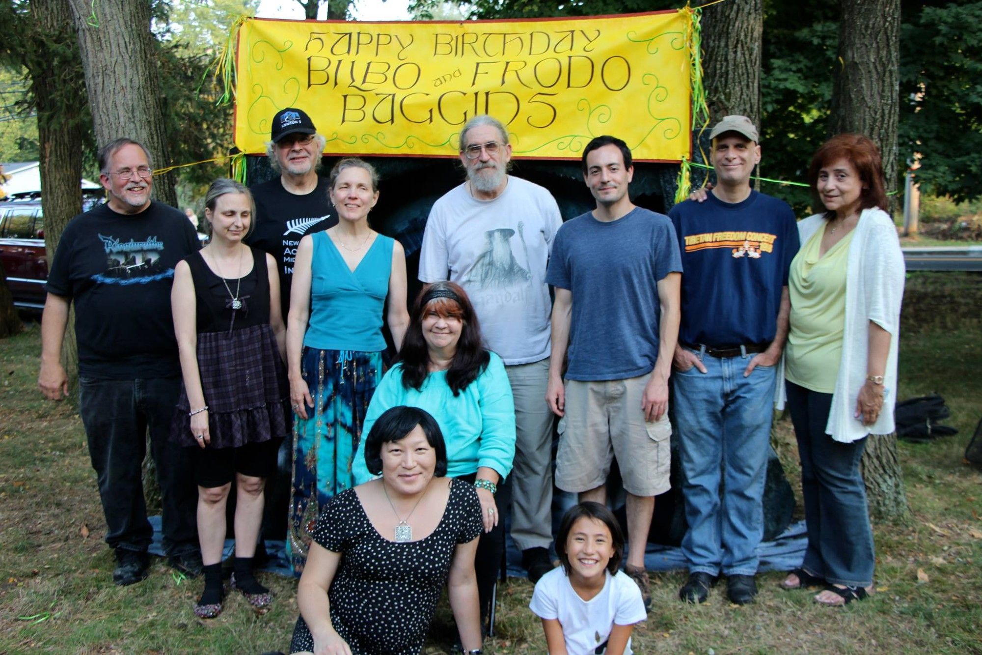 Throwback Thursday: at a picnic in Valley Cottage celebrating Bilbo & Frodo's birthdays nine years ago today (9.19.15) #Tolkien #JRRTolkien #BilboBaggins #FrodoBaggins #LOTR