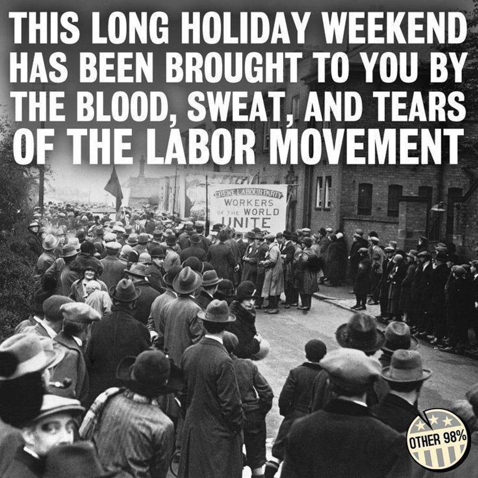 #LaborDay is the day #Americans try to get big shopping discounts & forget that the day is actually about #workers & the #workingclass; we should all be supporting candidates & elected officials who support the struggle for #labor & labor rights & not #WallStreet & the #rulingclass~!