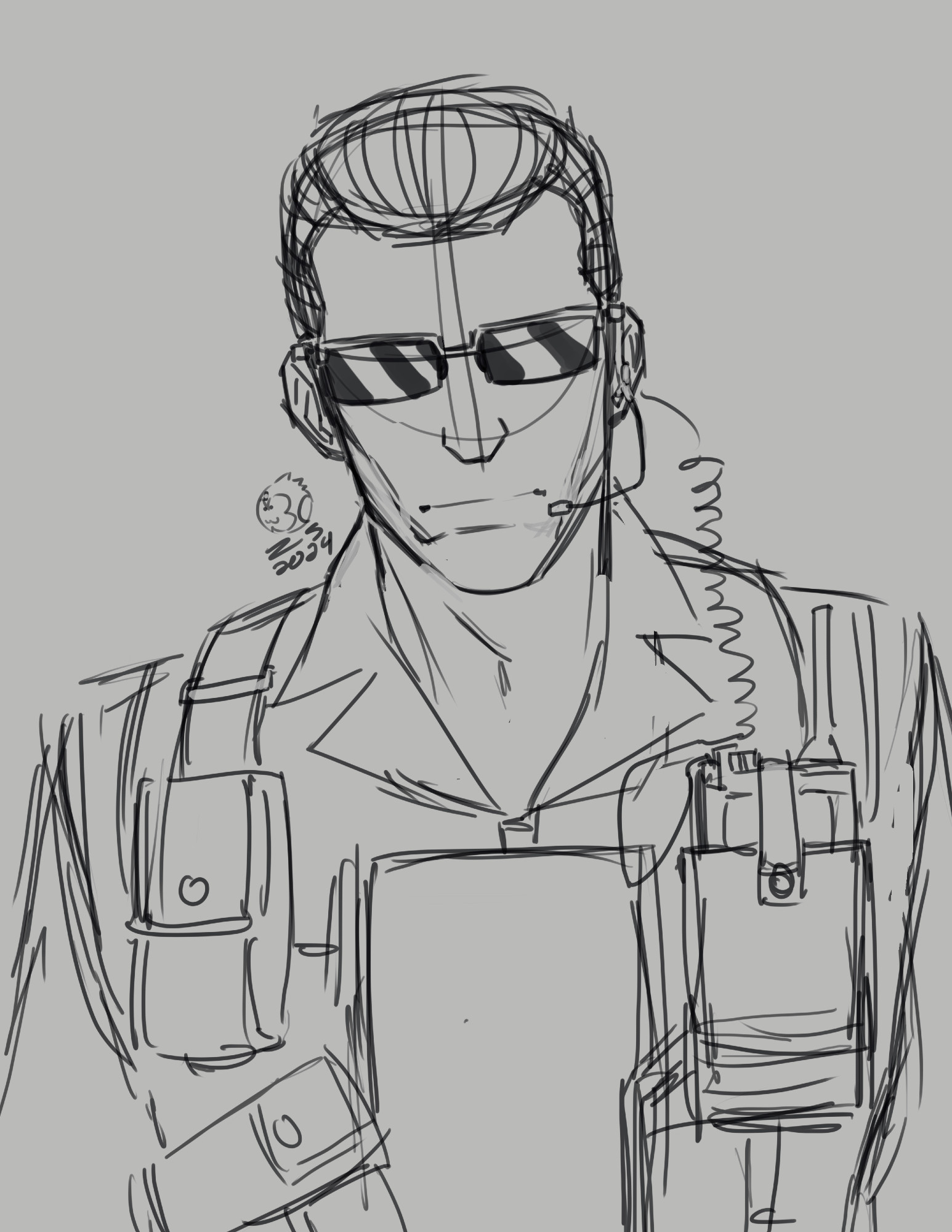 Albert Wesker in his STARS uniform