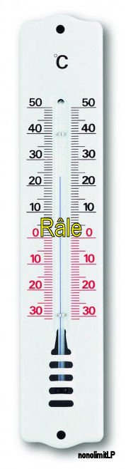 montage, un thermomètre avec le mot râle incrusté au niveau du zéro. Le mot râle à zéro.