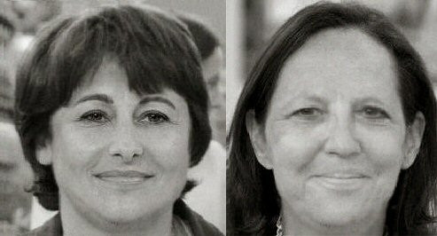 Montage de Martine Aubry et Ségolène Royal avec les visages inversés