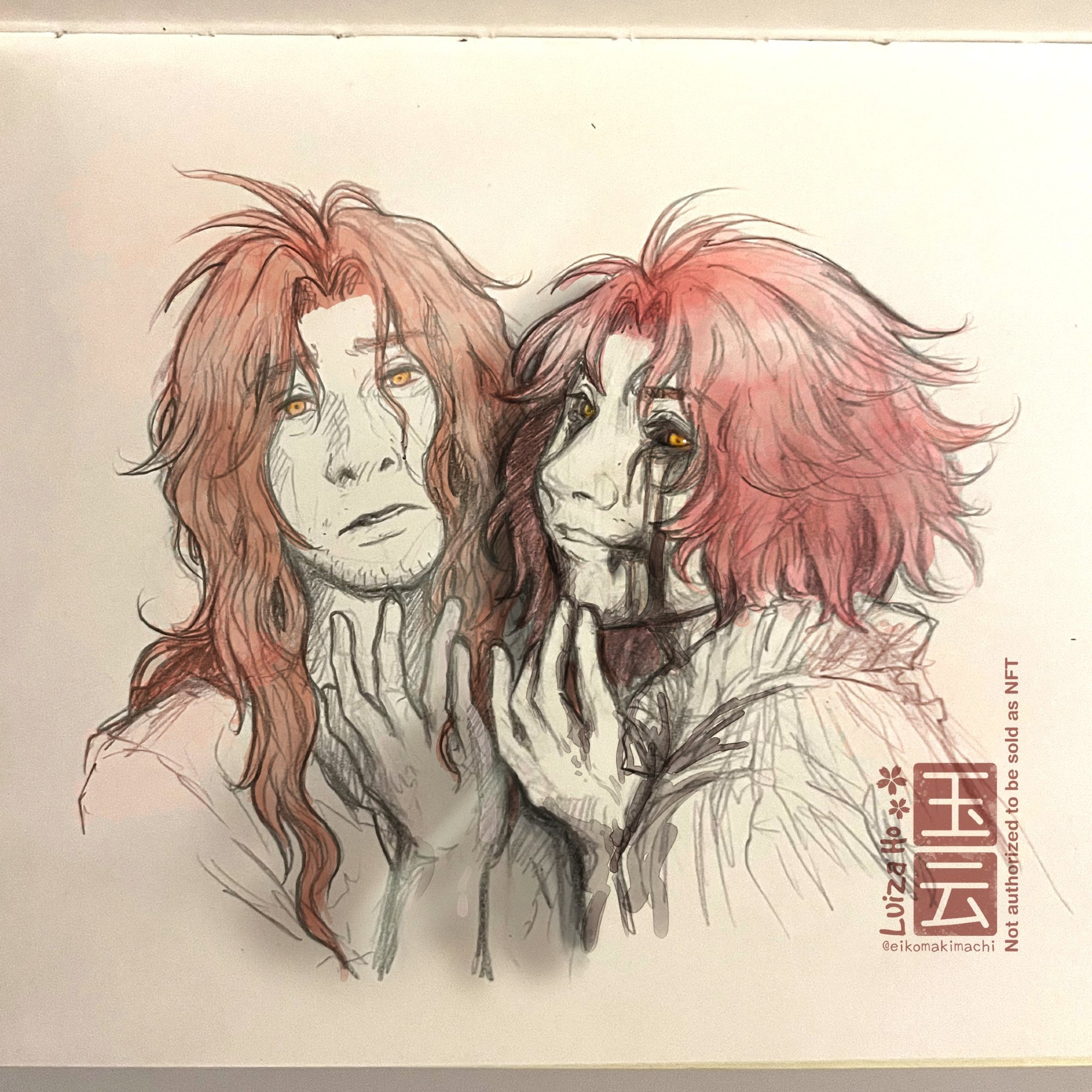 Healer Ardyn and Scourge Ardyn from Final Fantasy 15