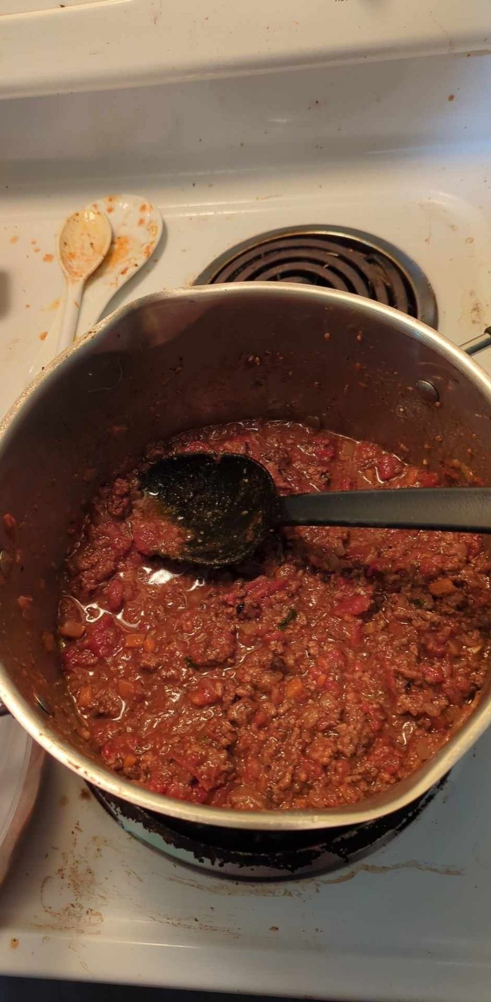 A pot of meat sauce