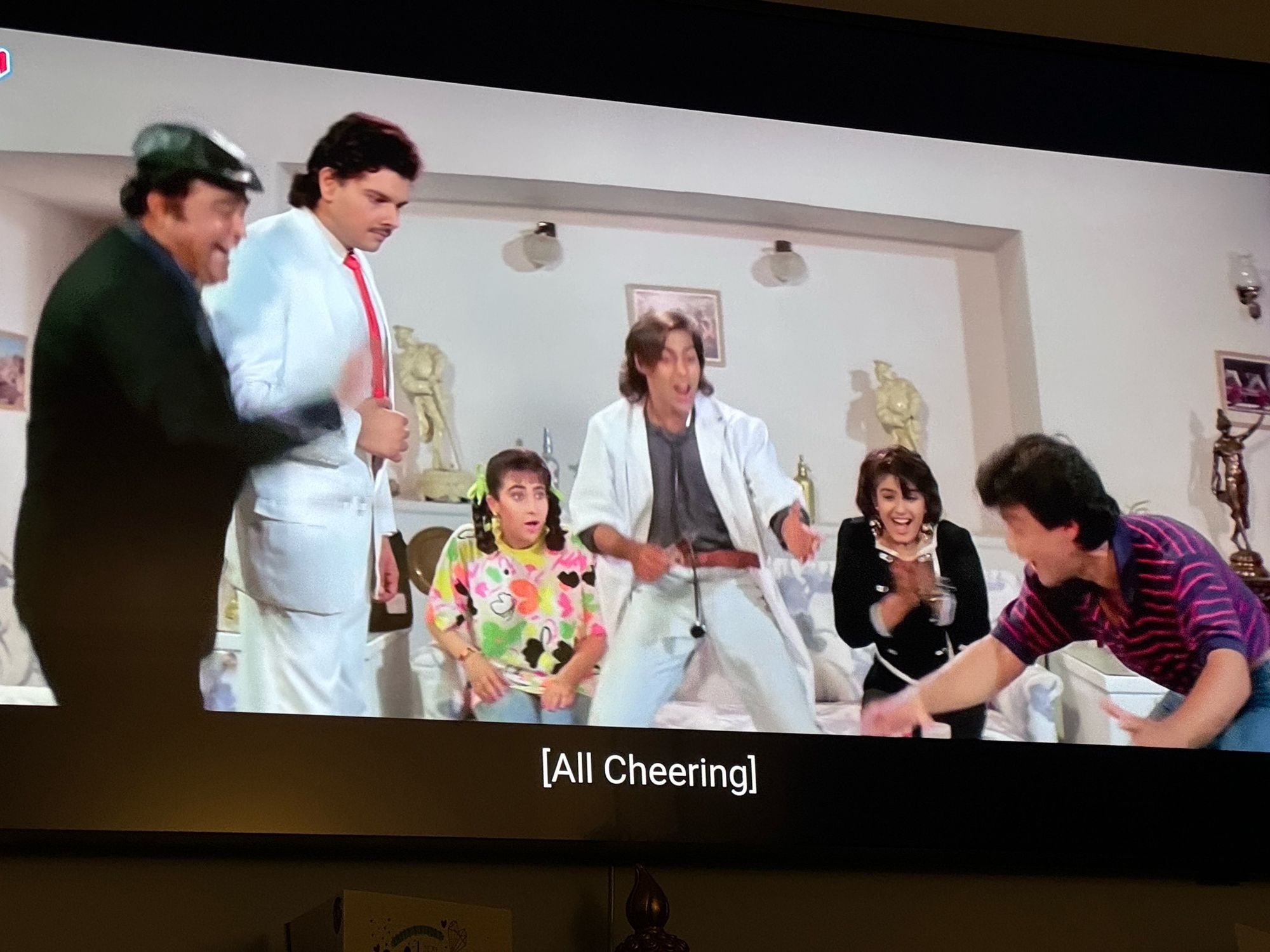 Still from the movie Andaz Apna Apna