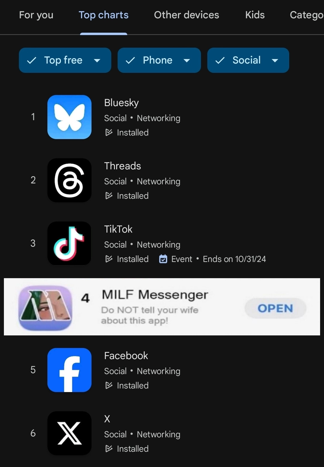 News about social media and technoly. BlueSky is the number one social media app on the stores of Google and Apple.