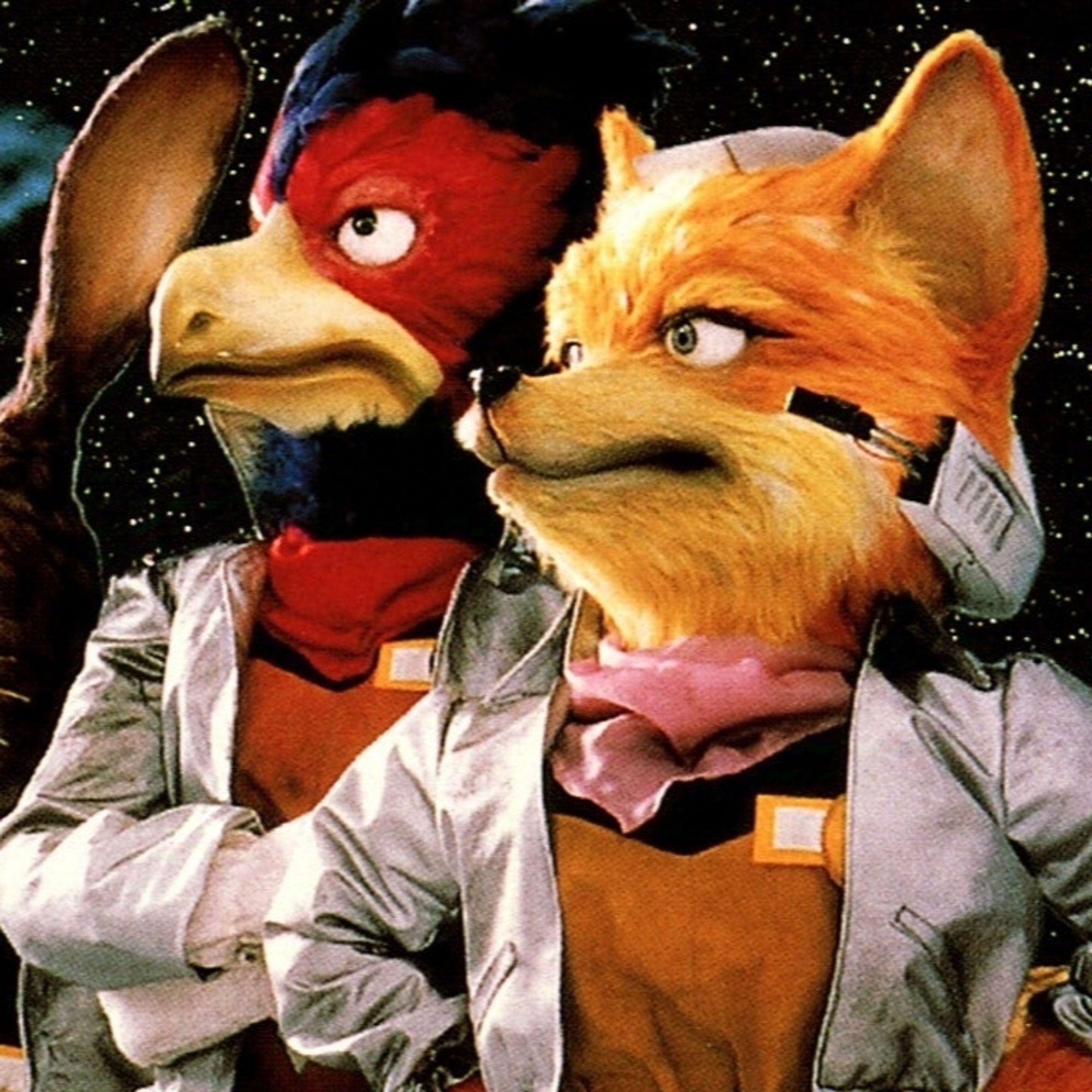 Puppets used to promote Star fox