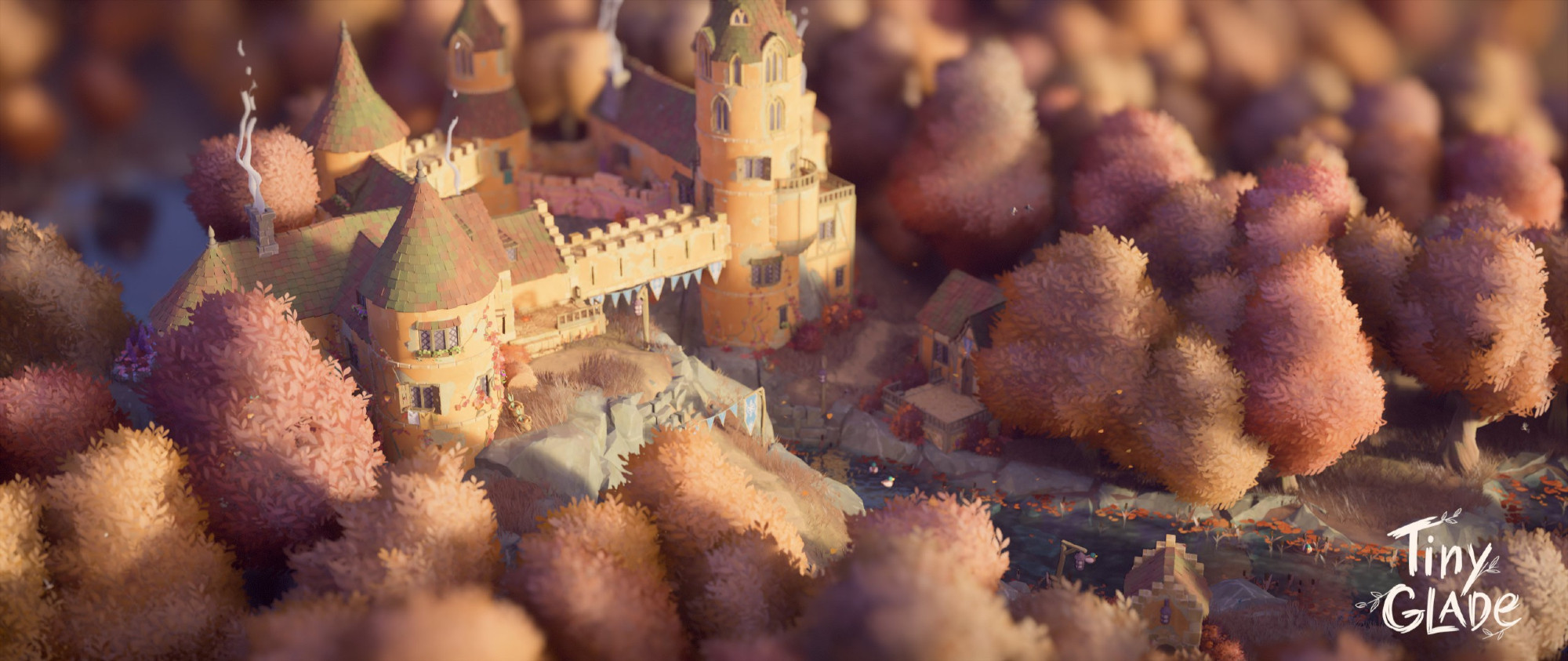 Autumnal Castle on a cliff