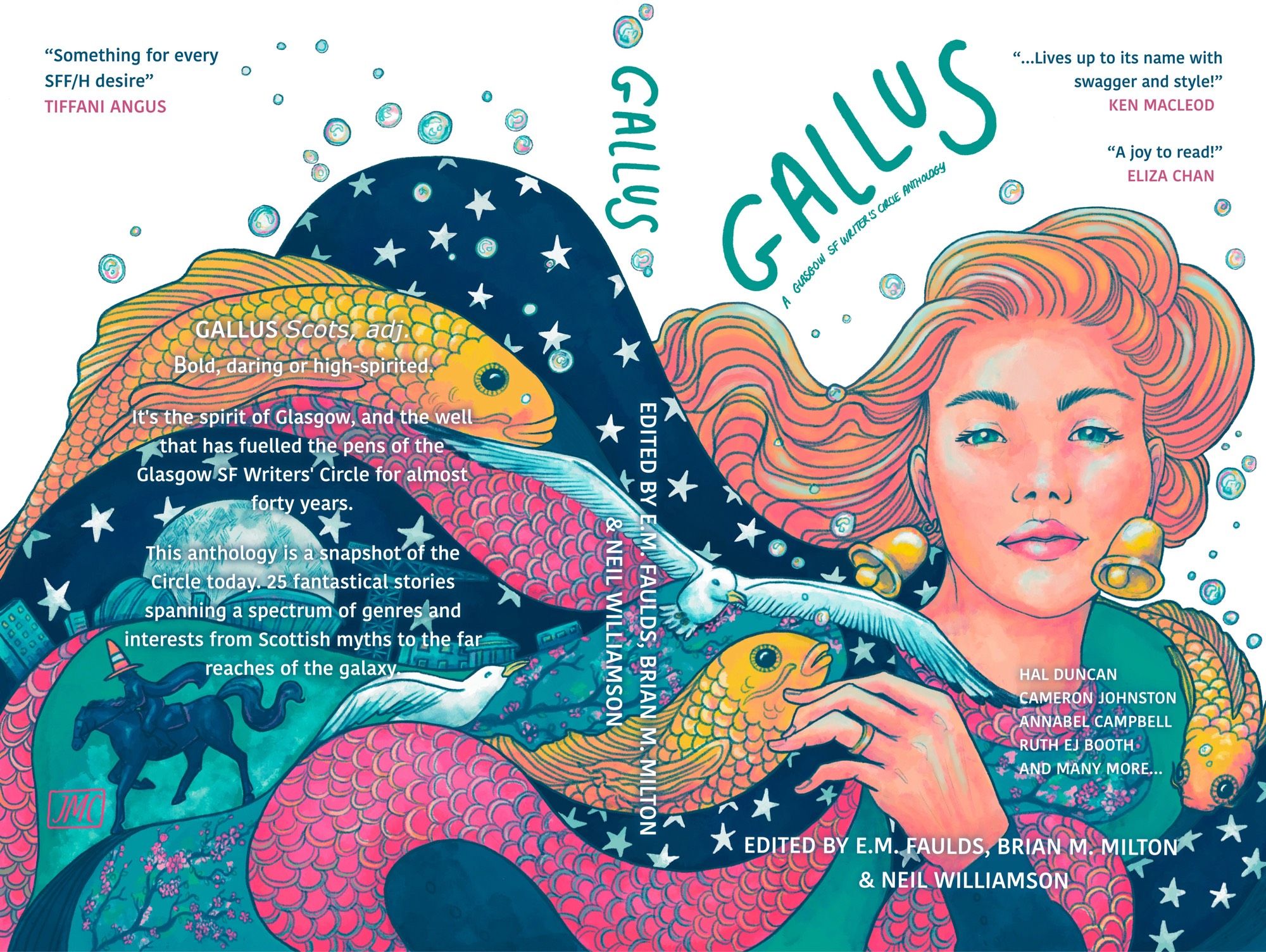 The full front and back cover for gallus