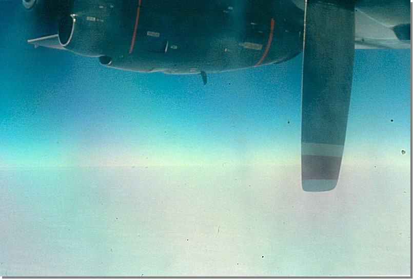 Propeller stopped on C130 in Antarctica