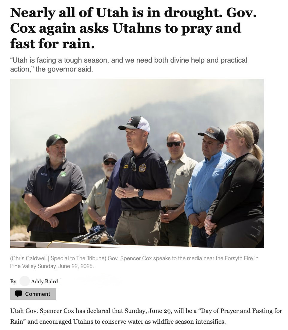 Drought in Utah. 