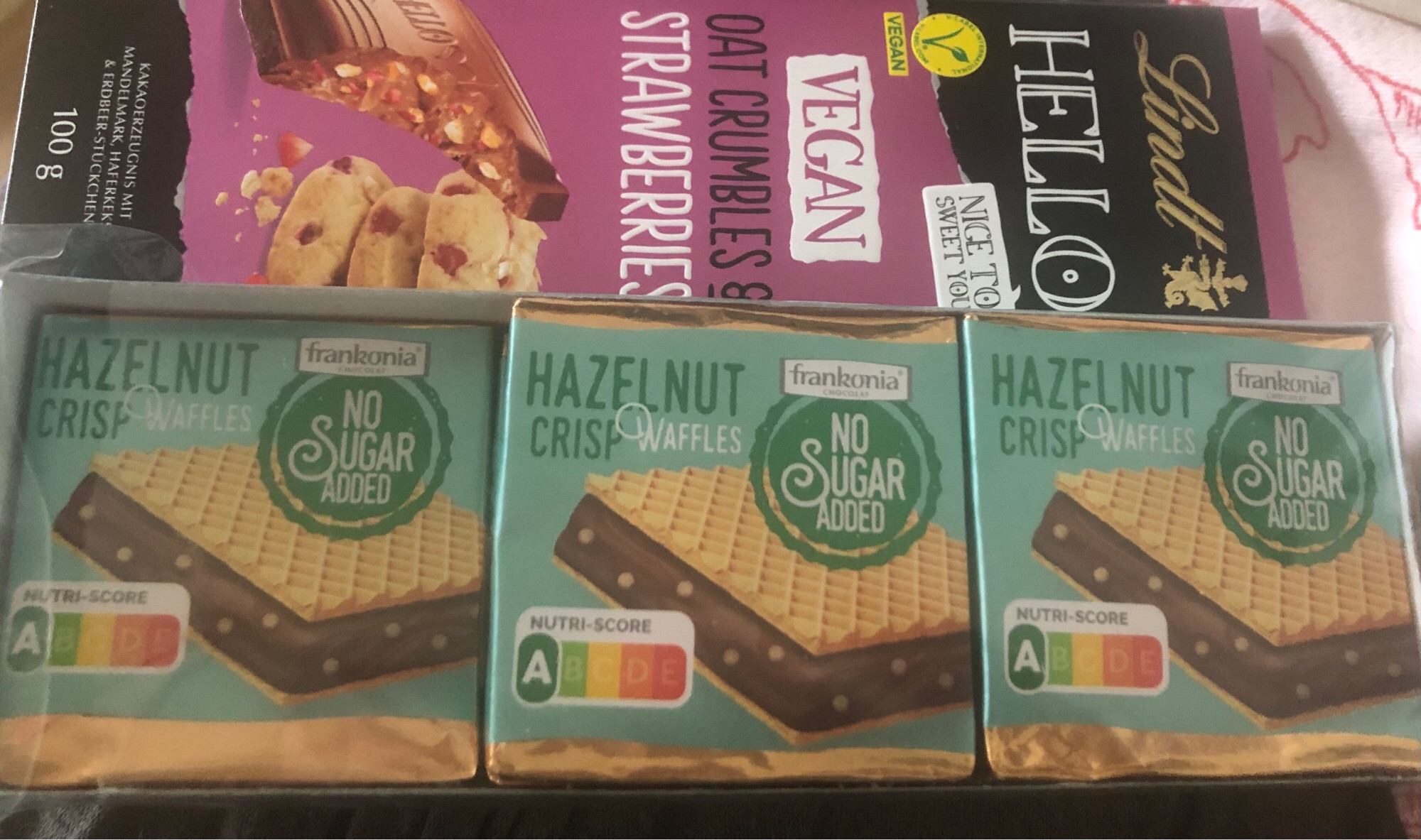 Hazelnut und Schokolade vegan