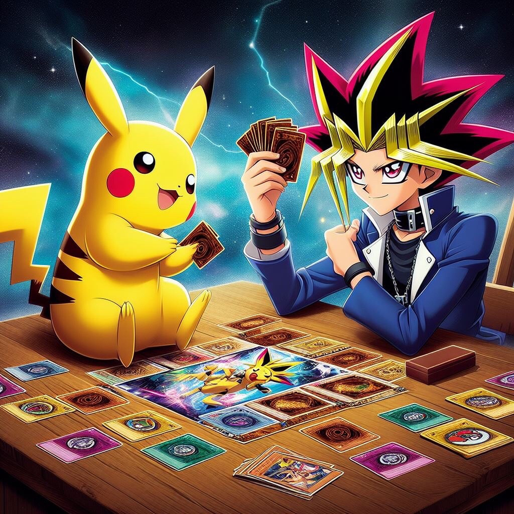 Pikachu and Yami Yugi