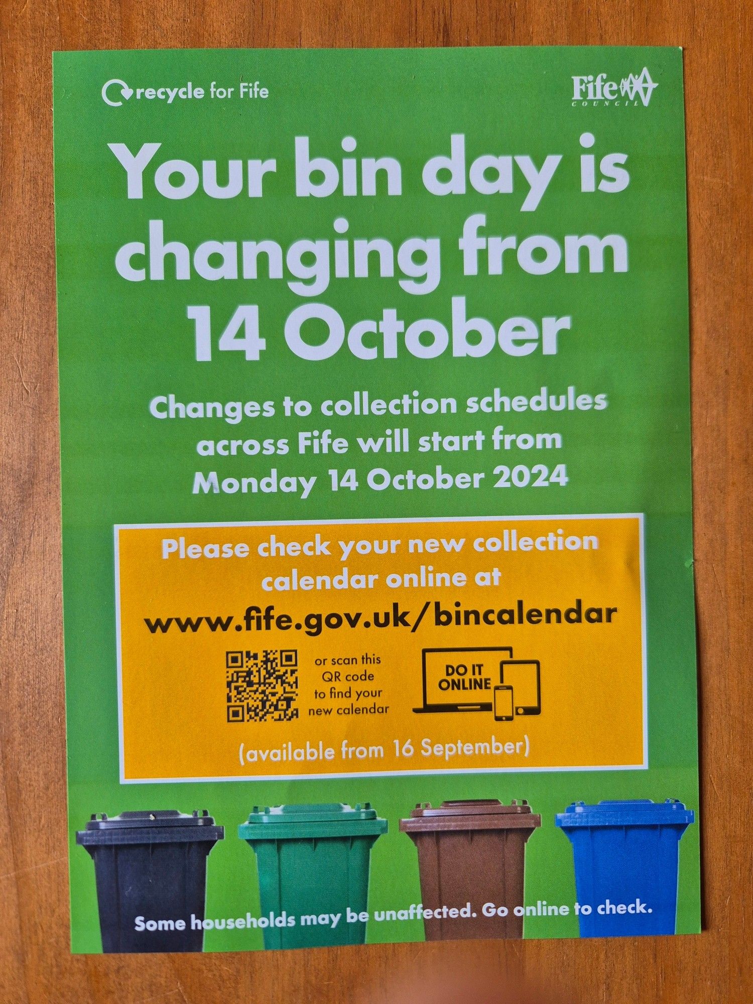 Bin day is changing!