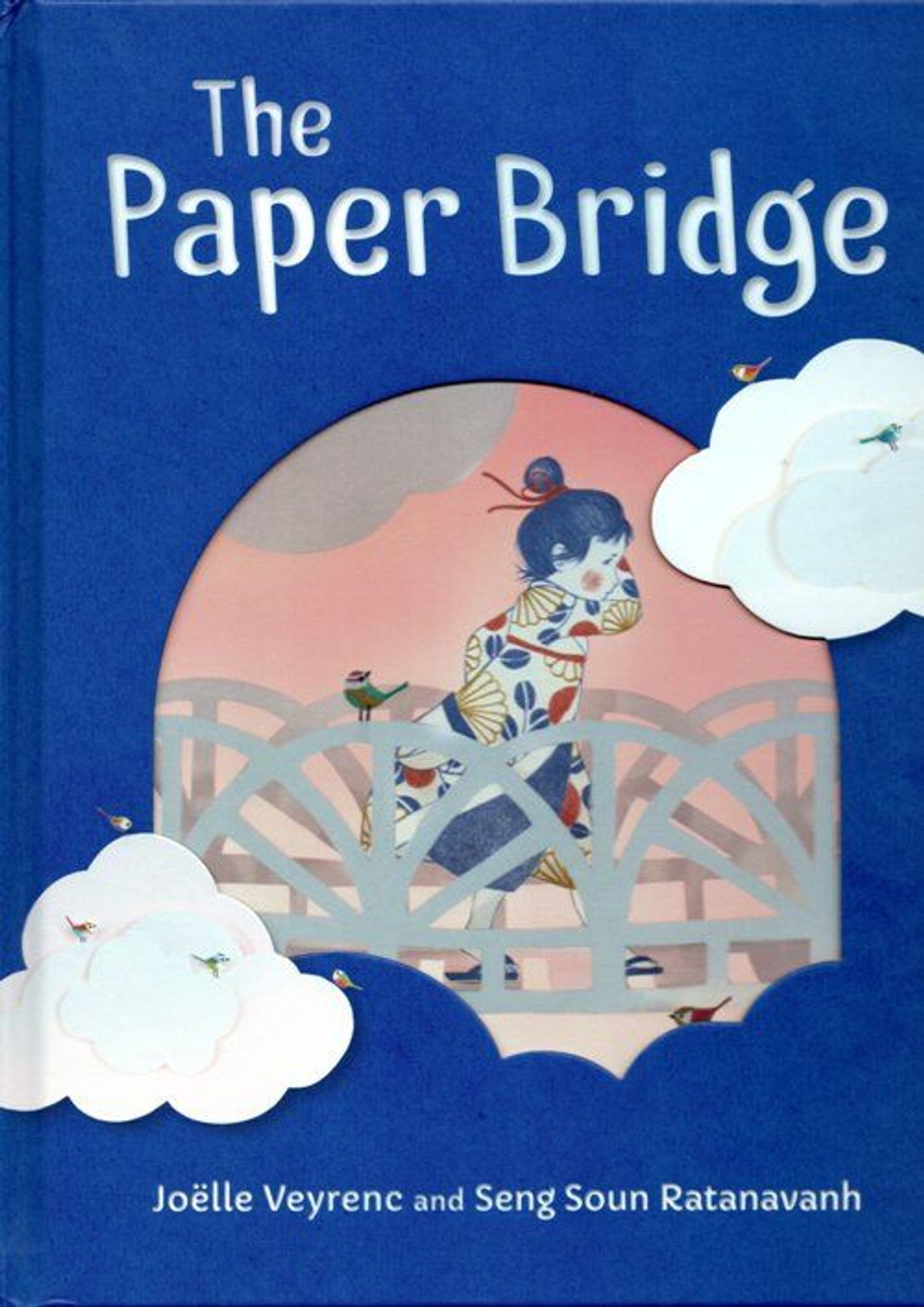 Cover image of a picture book: The Paper Bridge by Jöelle Veyrenc and Seng Soun Ratanavanh, translated from French by Katy Lockwood-Holmes @florisbooks.bsky.social