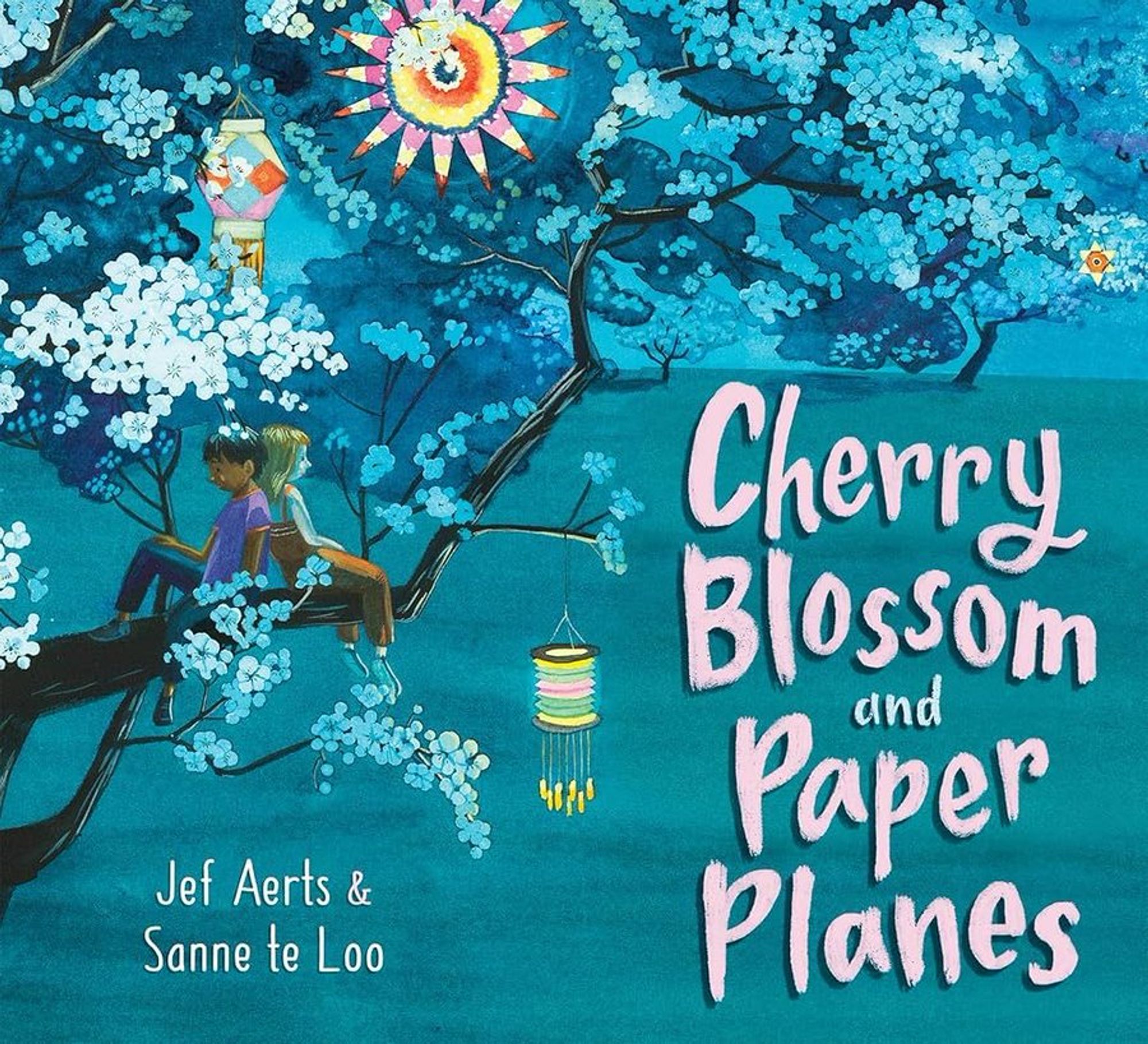 Cover image of: Cherry Blossom and Paper Planes by Jef Aerts & Sanne te Loo translated from Flemish (Belgium) Polly Lawson @FlorisBooks