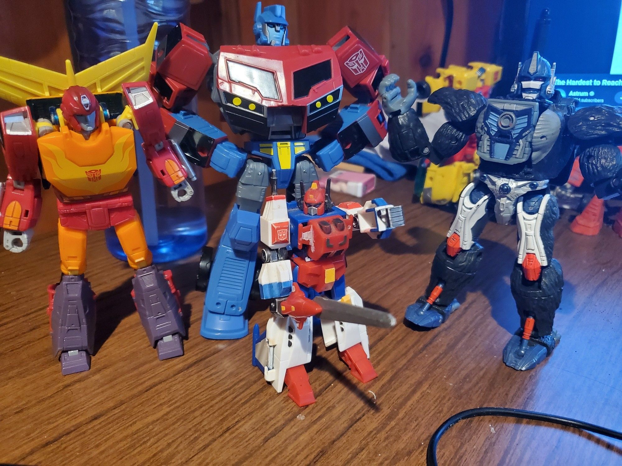 SS86 Hot Rod, Legacy Animated Optimus Prime, Kingdom Optimus Primal, Kabaya Star Saber