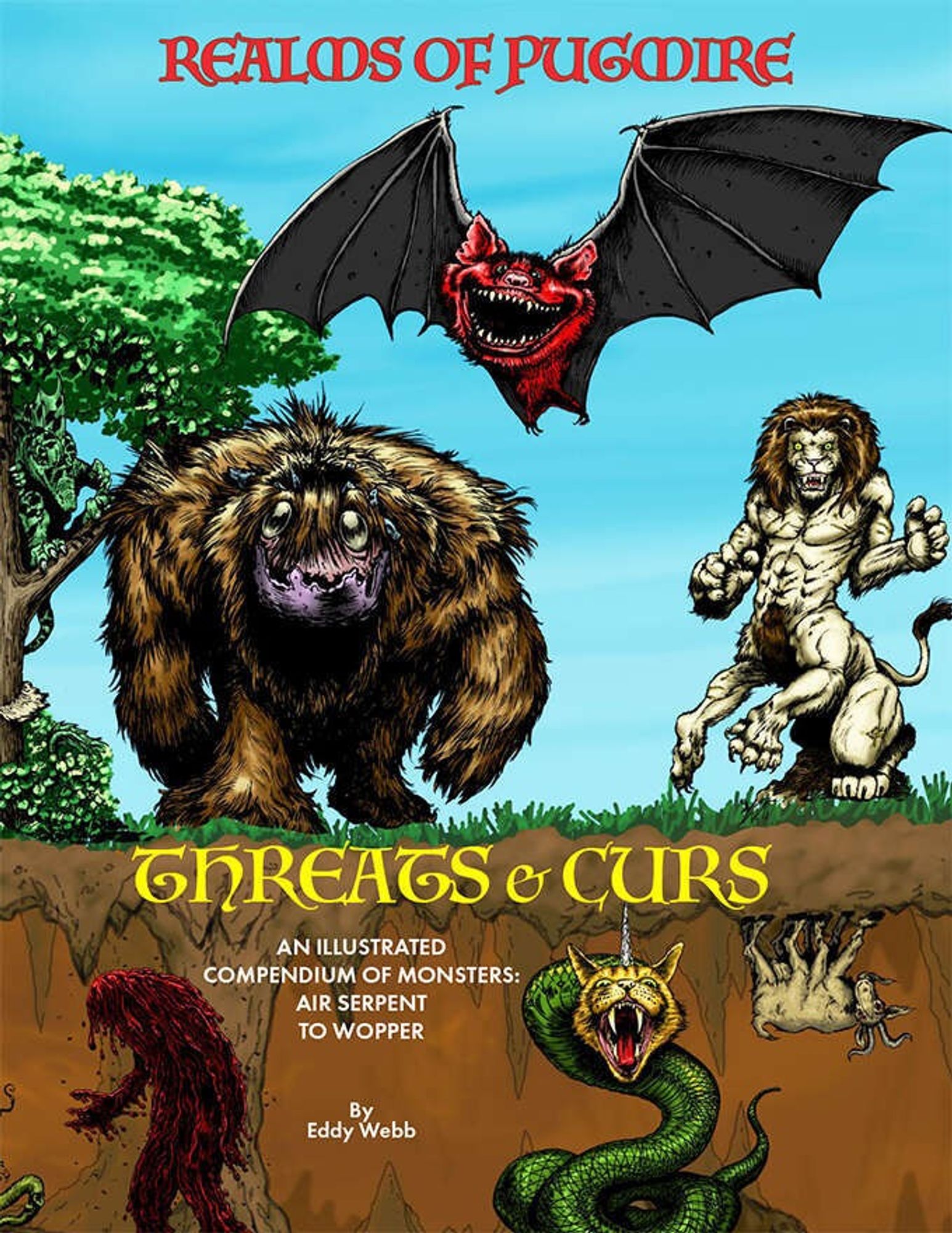 The cover to Realms of Pugmire: Threats & Curs.