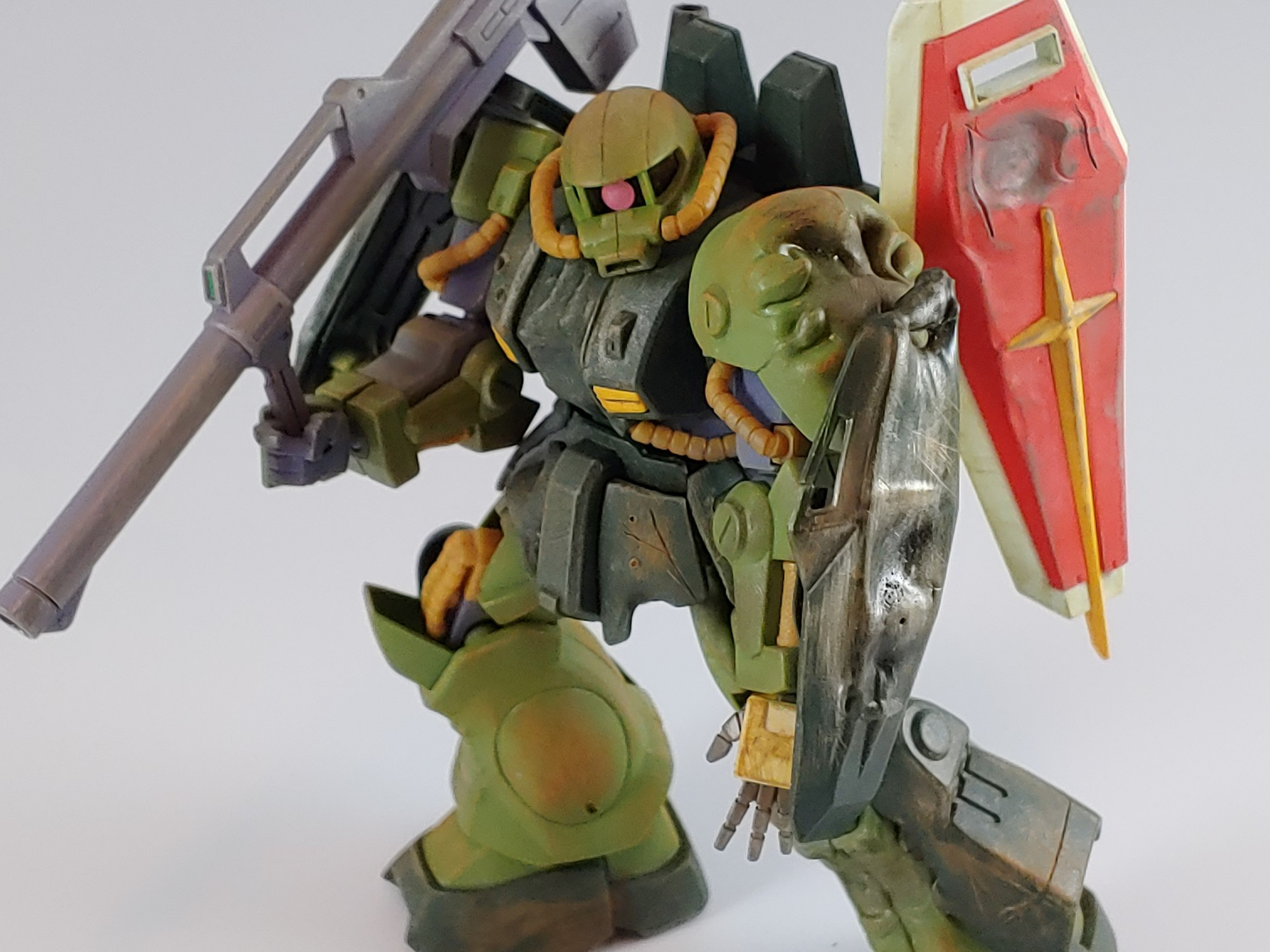 Custom battle damaged HGUC Hizack