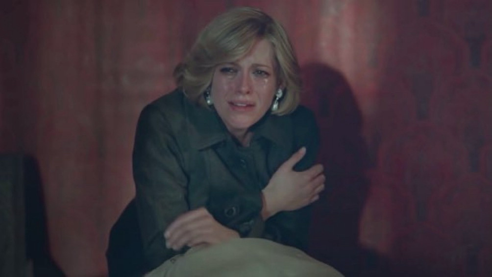 kristen stewart crying as princess diana in Spencer 