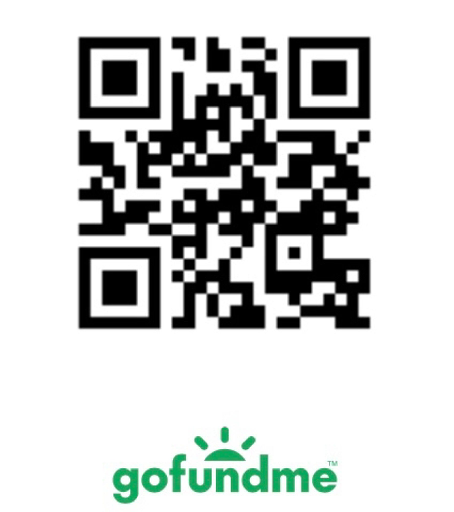 QR Code for GoFundMe account