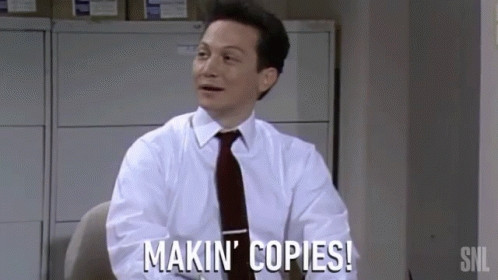 Making copies!