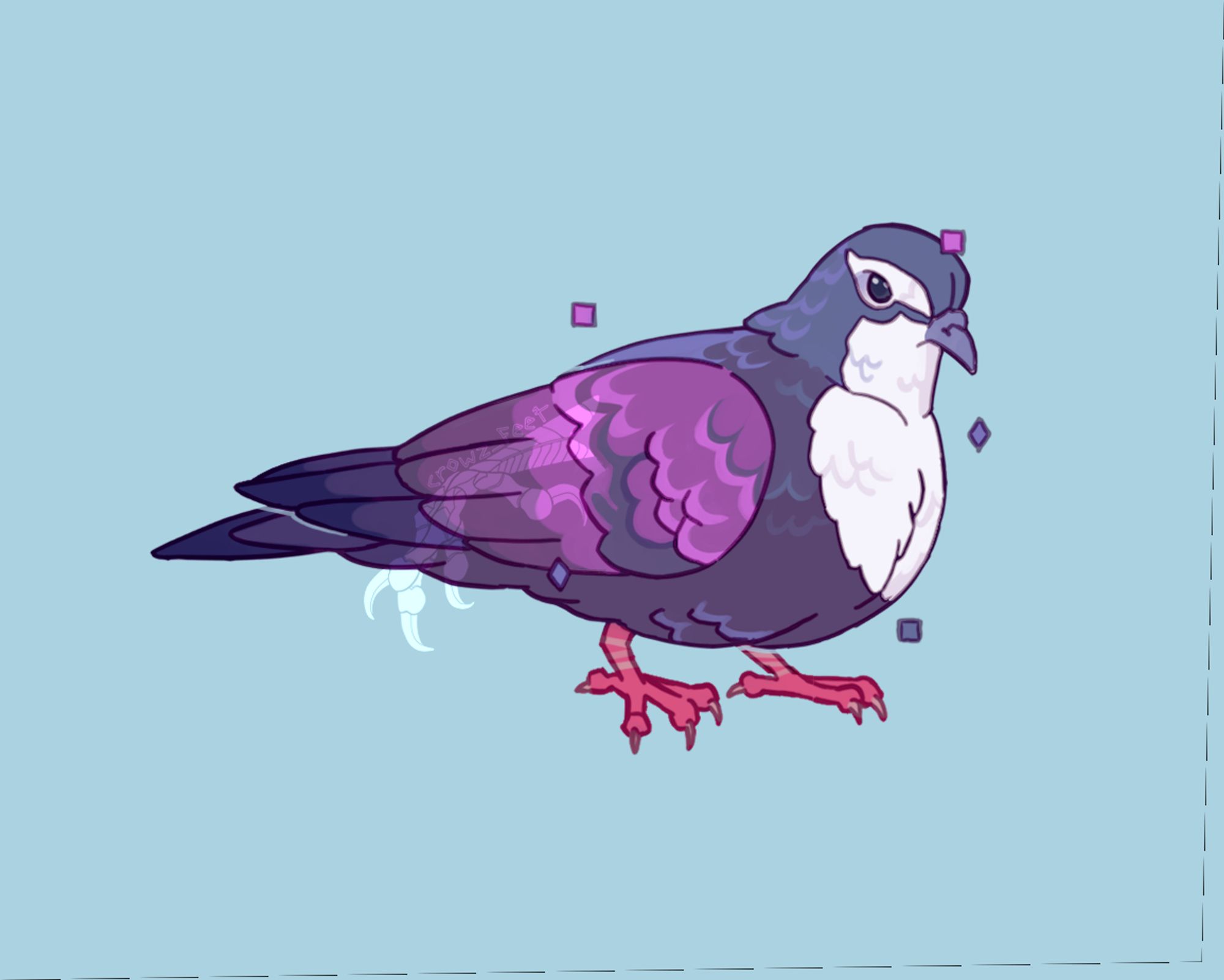 an illustration of a white-breasted ground dove