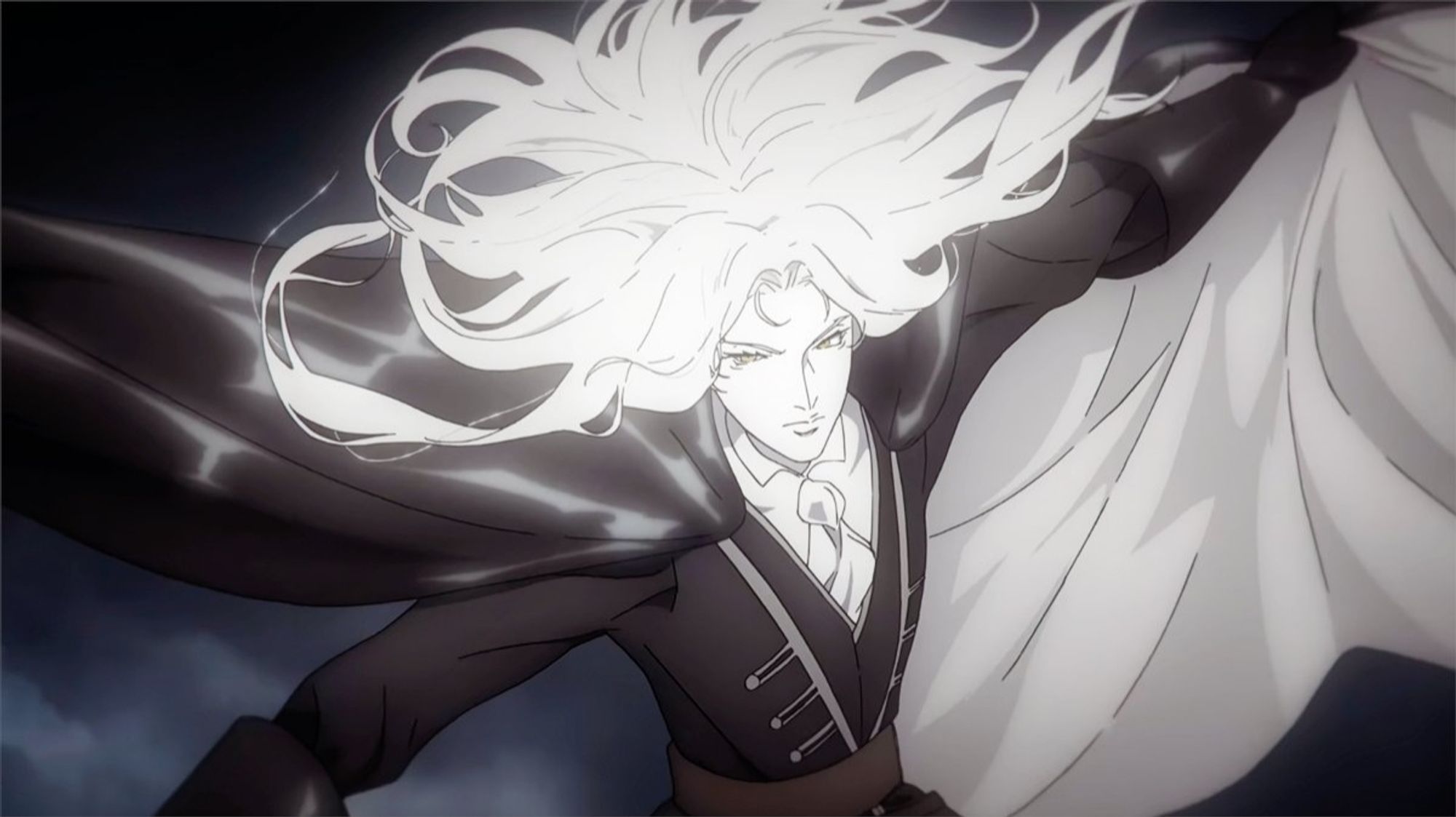 four images of alucard from castlevania: nocturne season 1