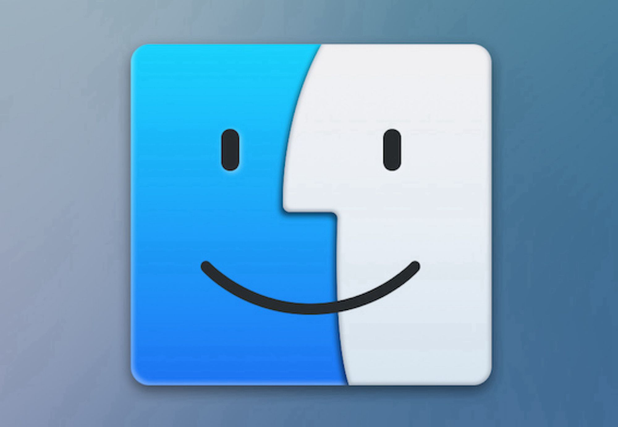 the smiley Macintosh logo