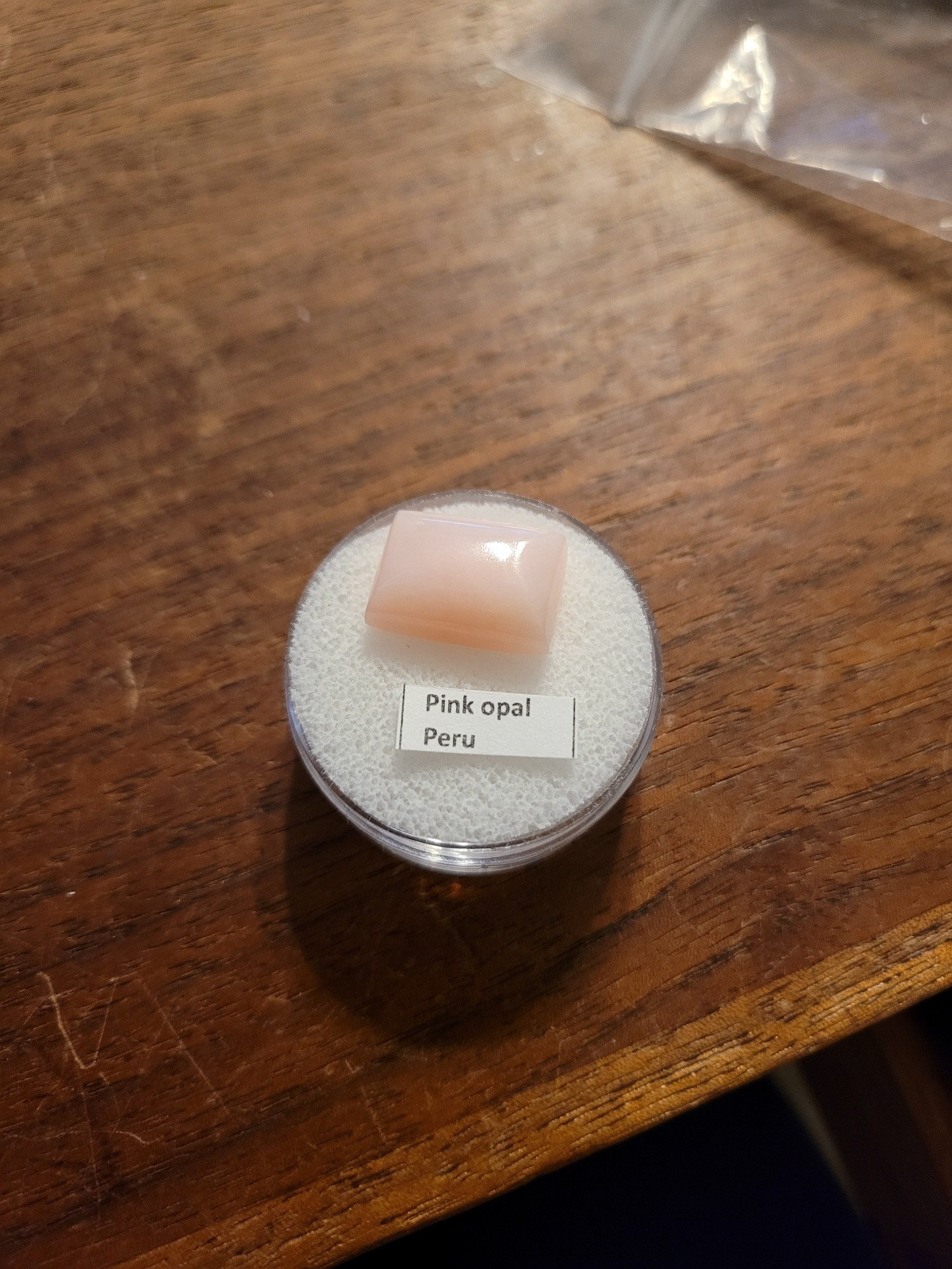 Pink opal from Peru