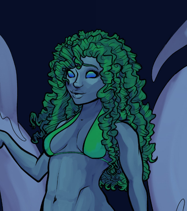 A water nymph WIP, flats down