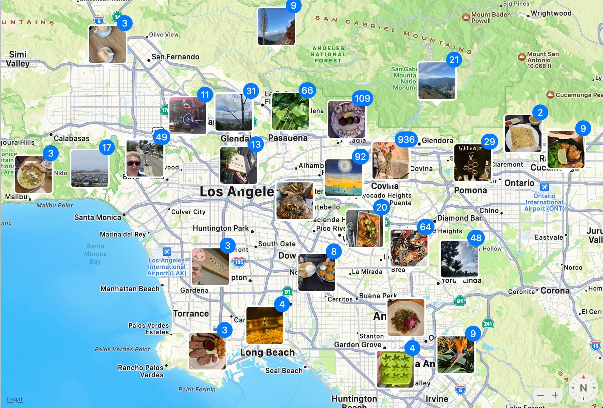 Screenshot of apple photos geotag info