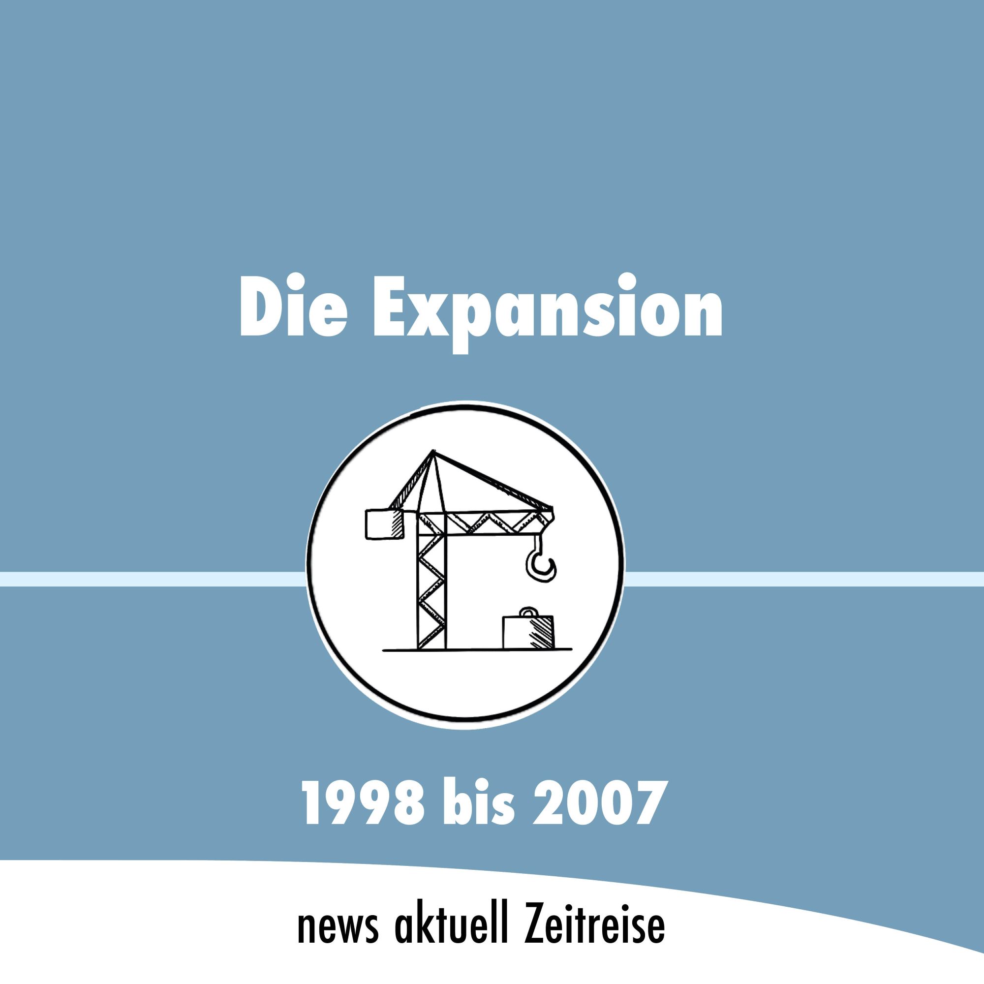 Baukrank-Icon.
Die Expansion
1998 bis 2007
news aktuell Zeitreise