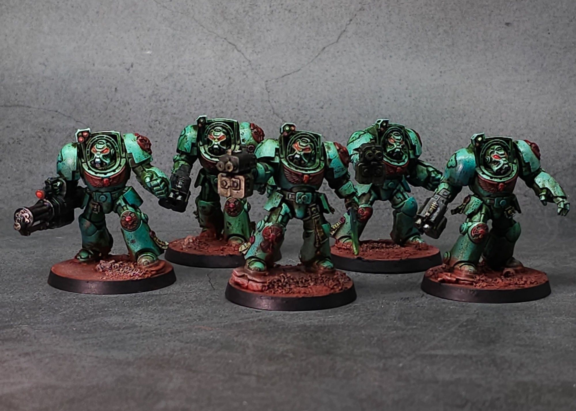 A Squad of Space Marine Terminators