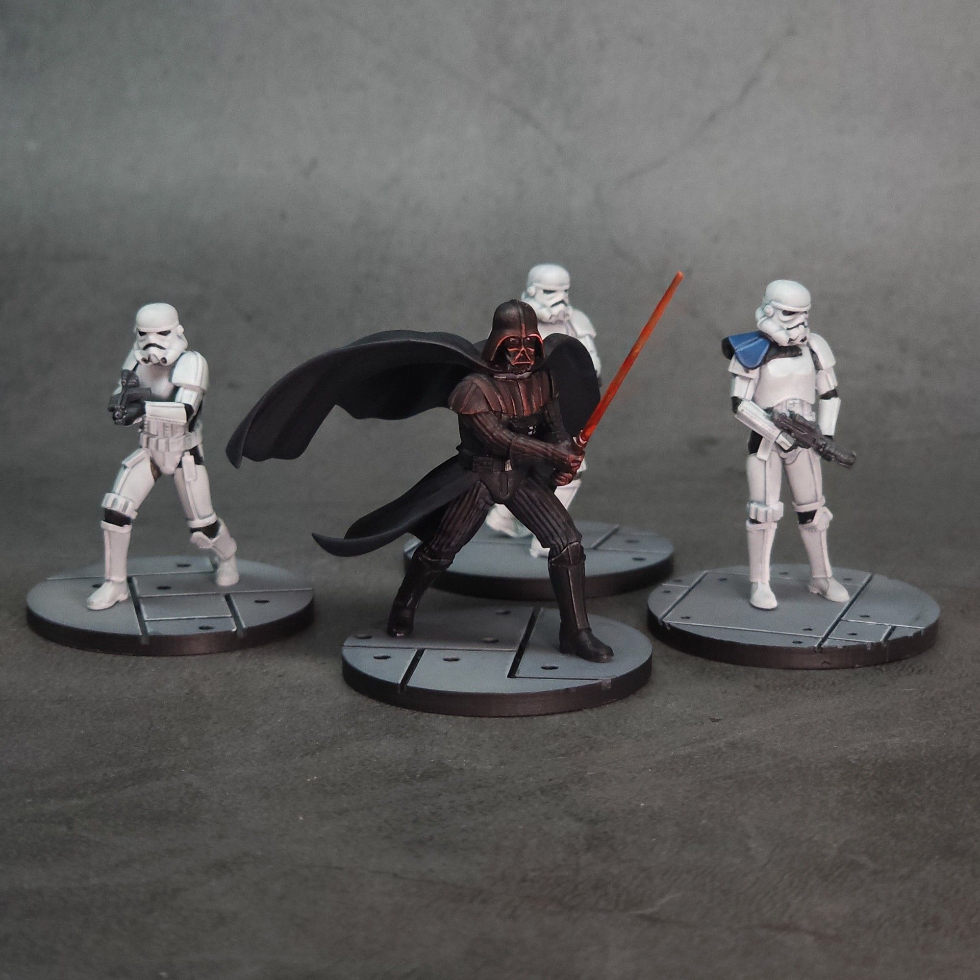 A Shatterpoint squad consisting of Vader and 3 Stormtroopers