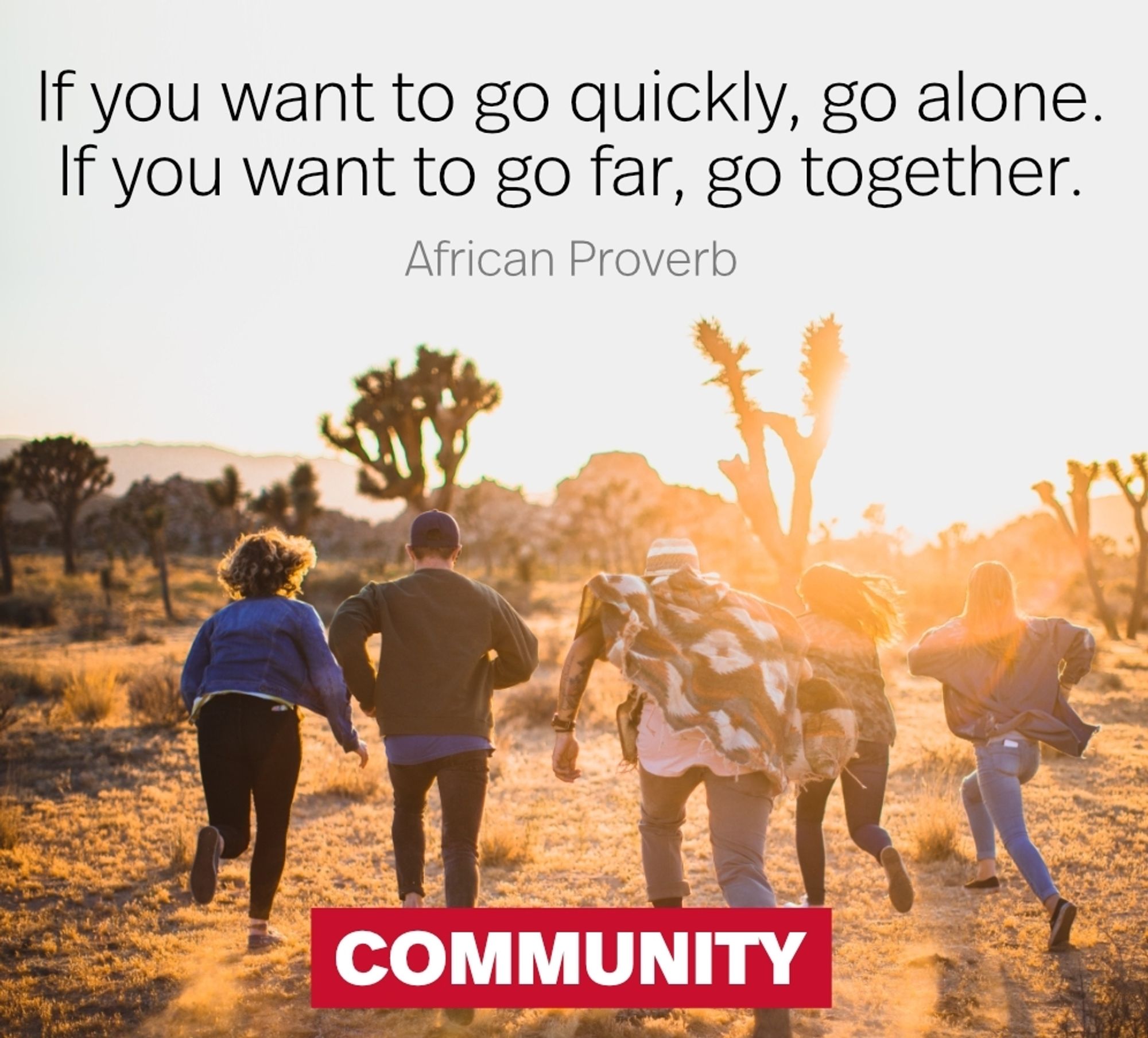 “If U wanna go fast, go alone.
If U wanna go far, go together”

#SharingIsCaring