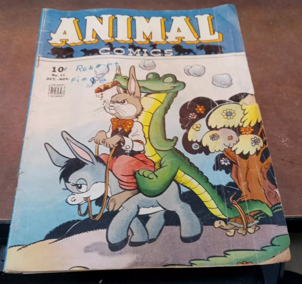 Animal Comics #11 1944-Dell-Uncle Wiggly & Albert the Alligator cover-Pogo funny