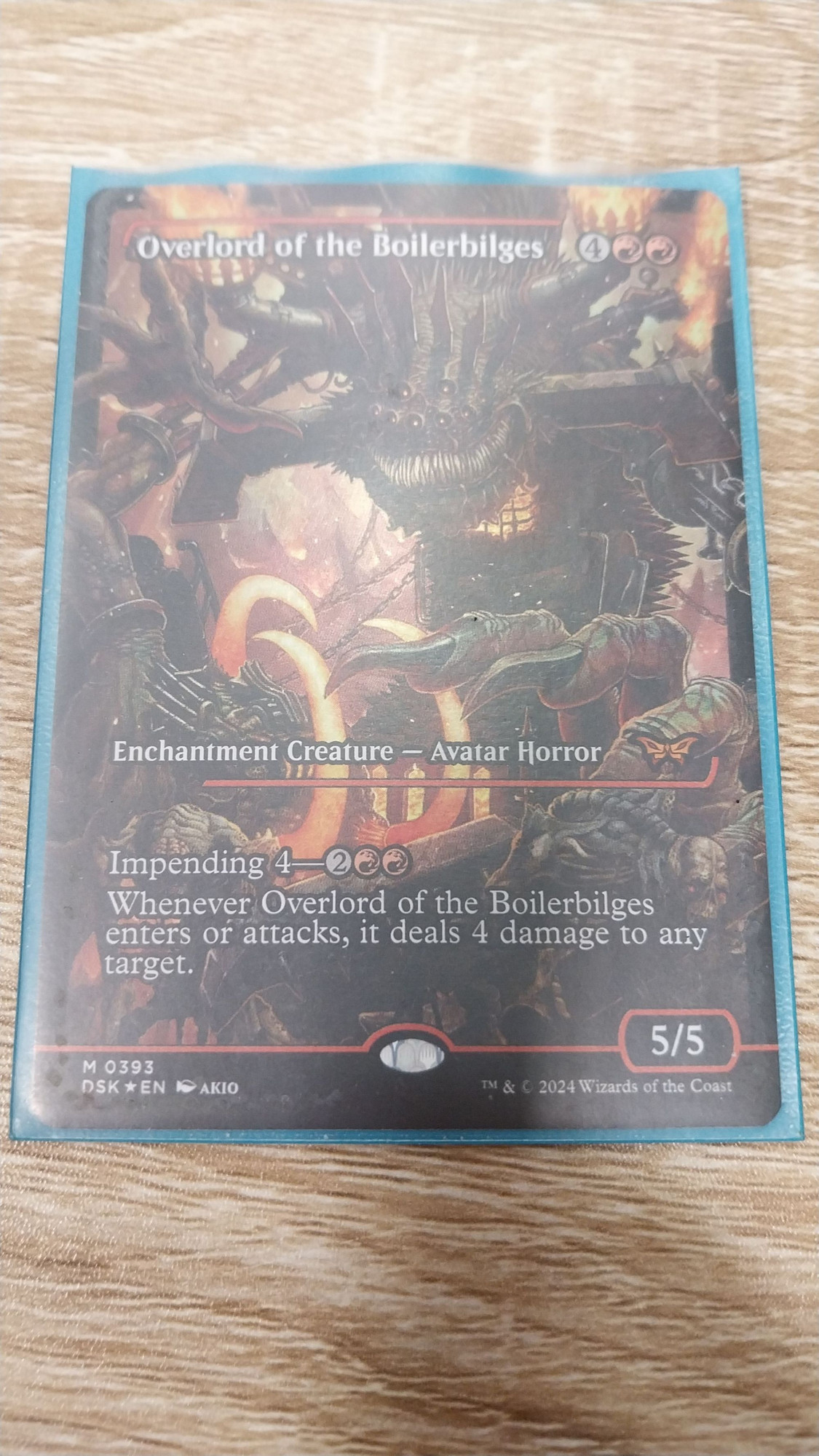 Carte Magic Overlord of the Boilerbilges de l'édition Duskmourn en version alternative Japanese hobby