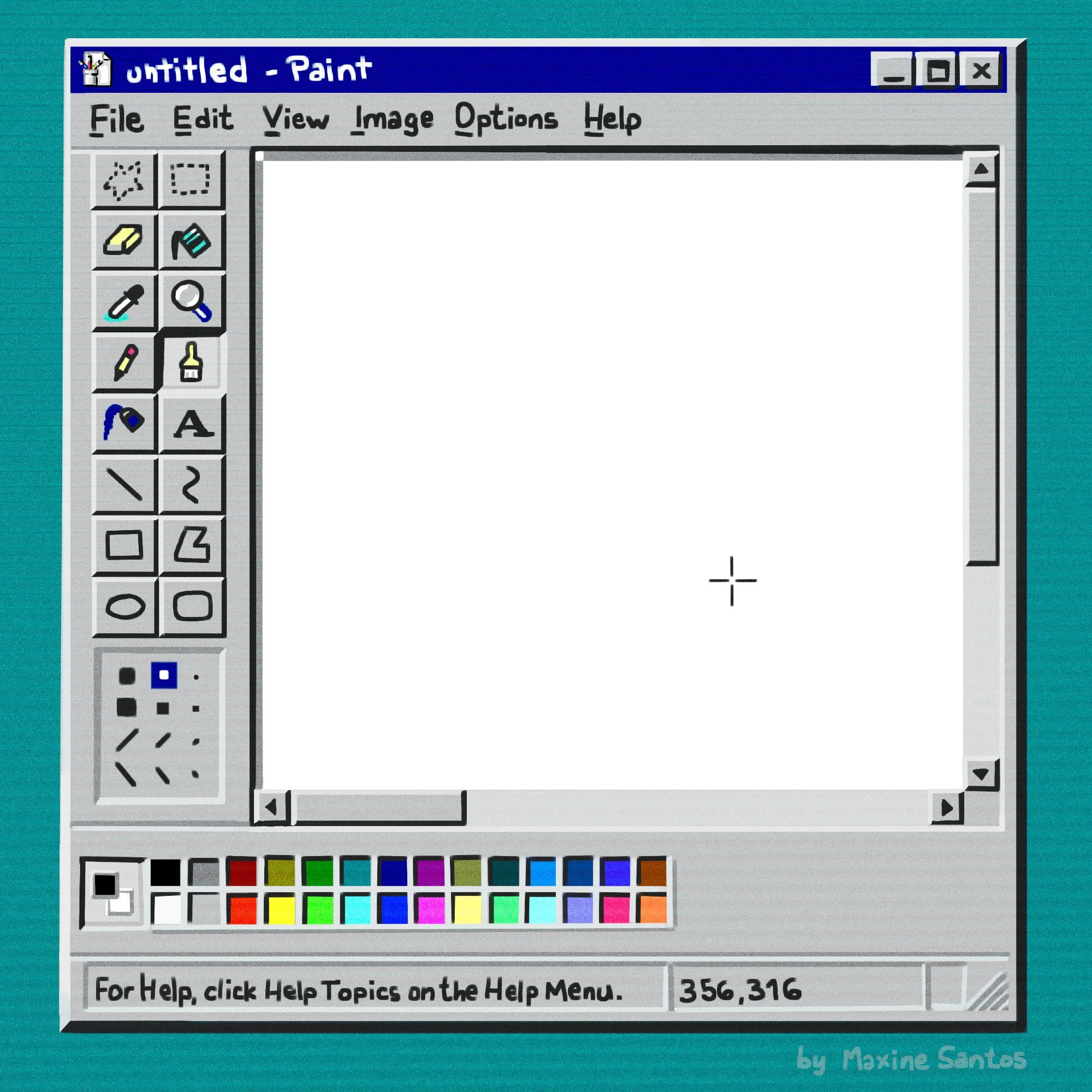 Microsoft Paint (Windows 98).