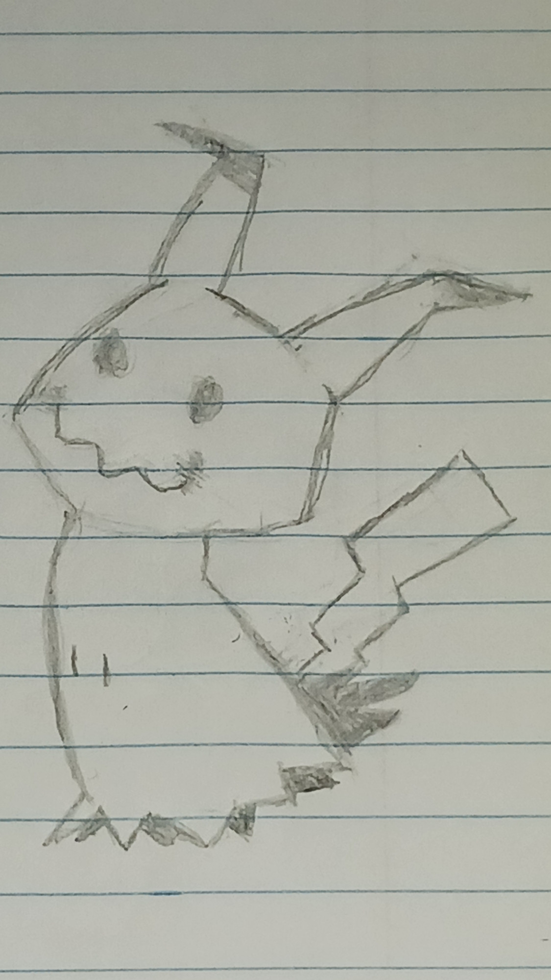 A Mimikyu i drew, left handed