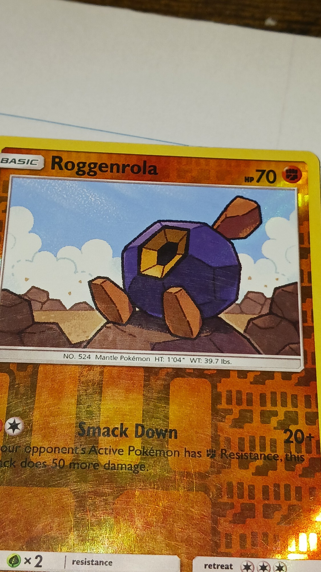 A Roggenrola card