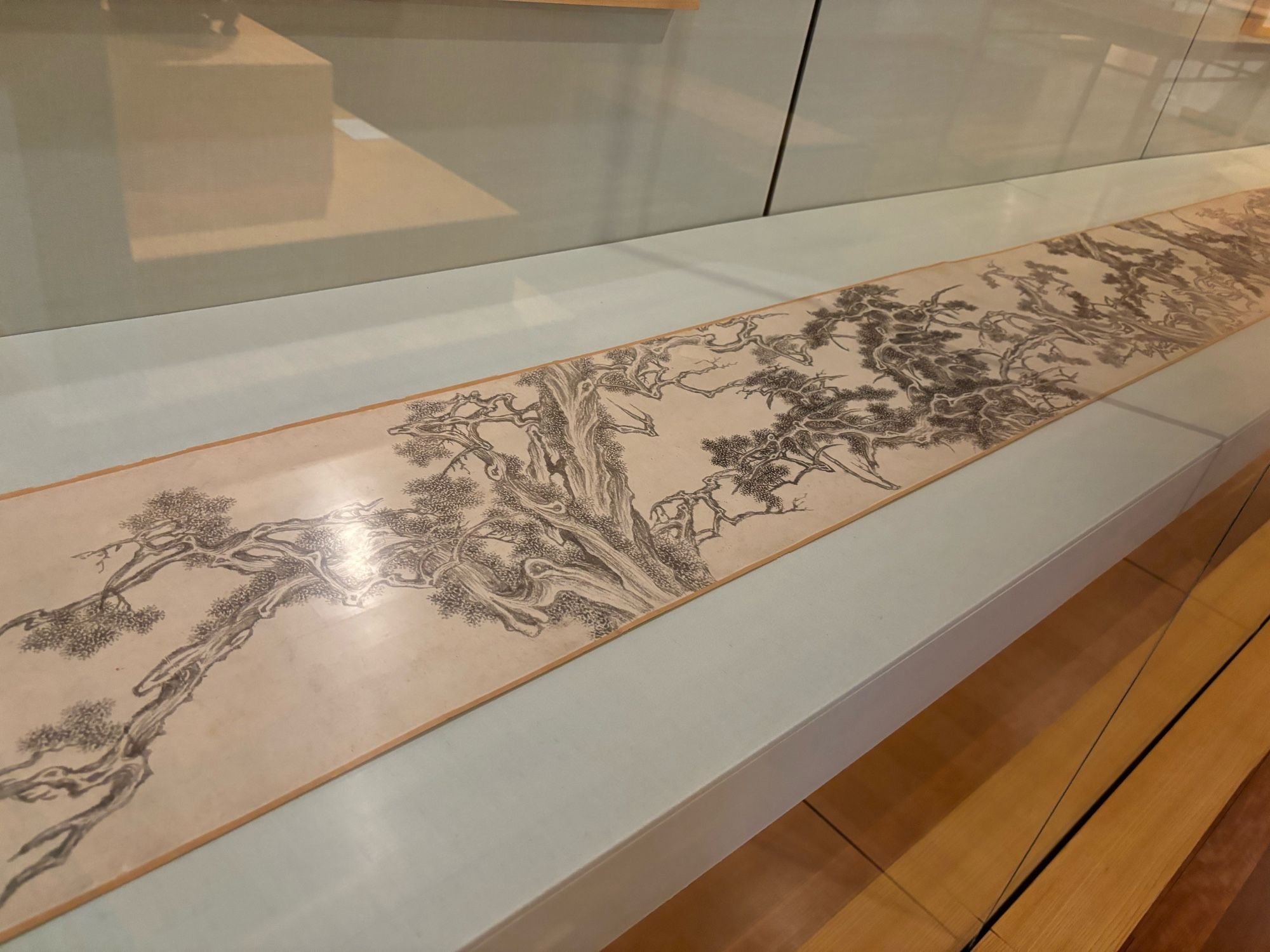 Another scroll painting: this is Wen Zhengming’s “Seven Junipers,” 1532