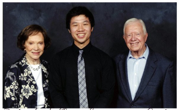 me with Rosalynn and Jimmy Carter